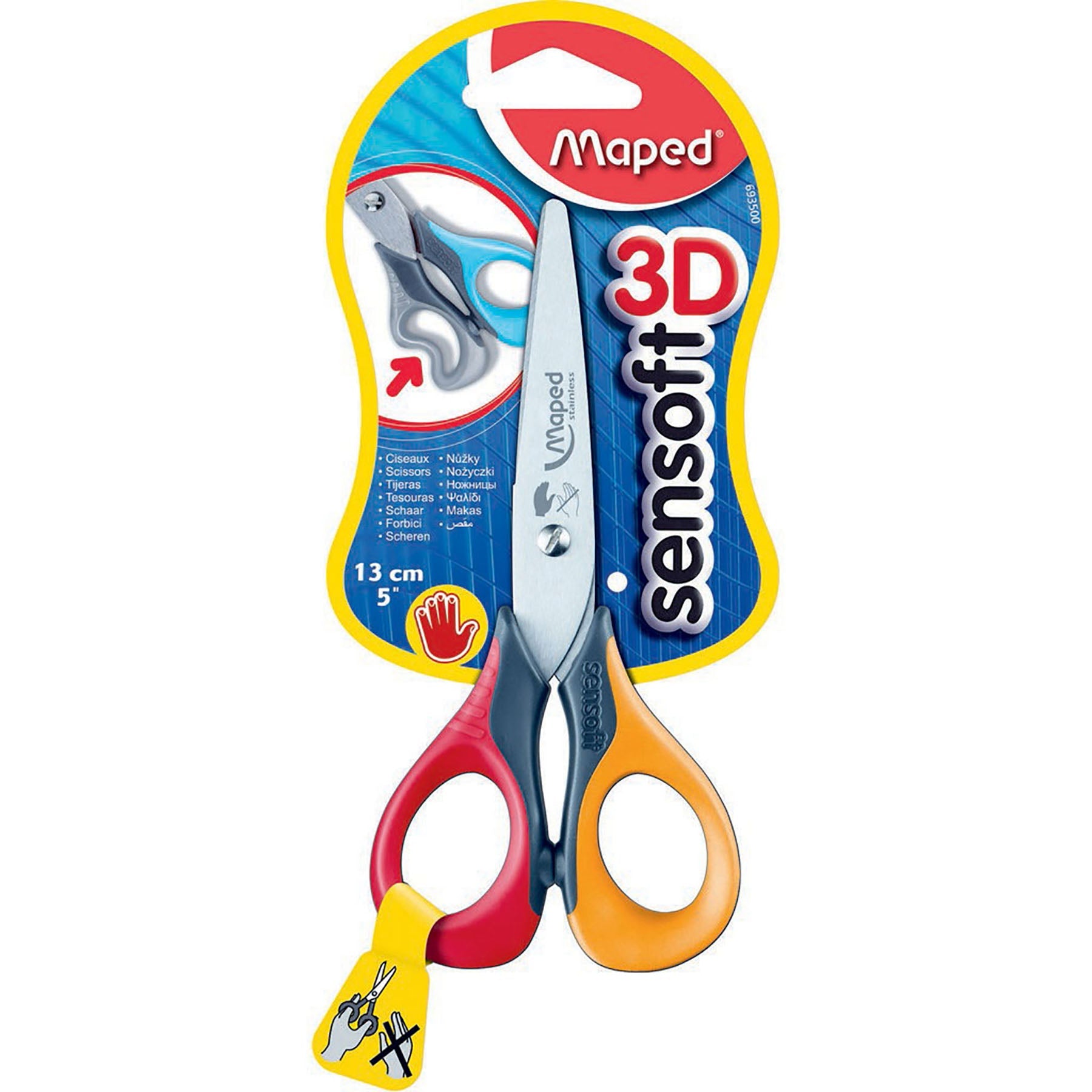 Maped 6.3in Sensoft Scissors Left Handed