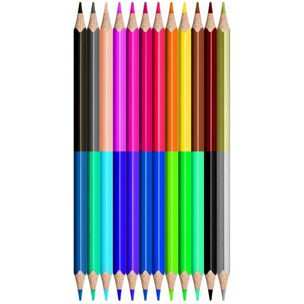 Color Peps 12 Colored Pencils Duo