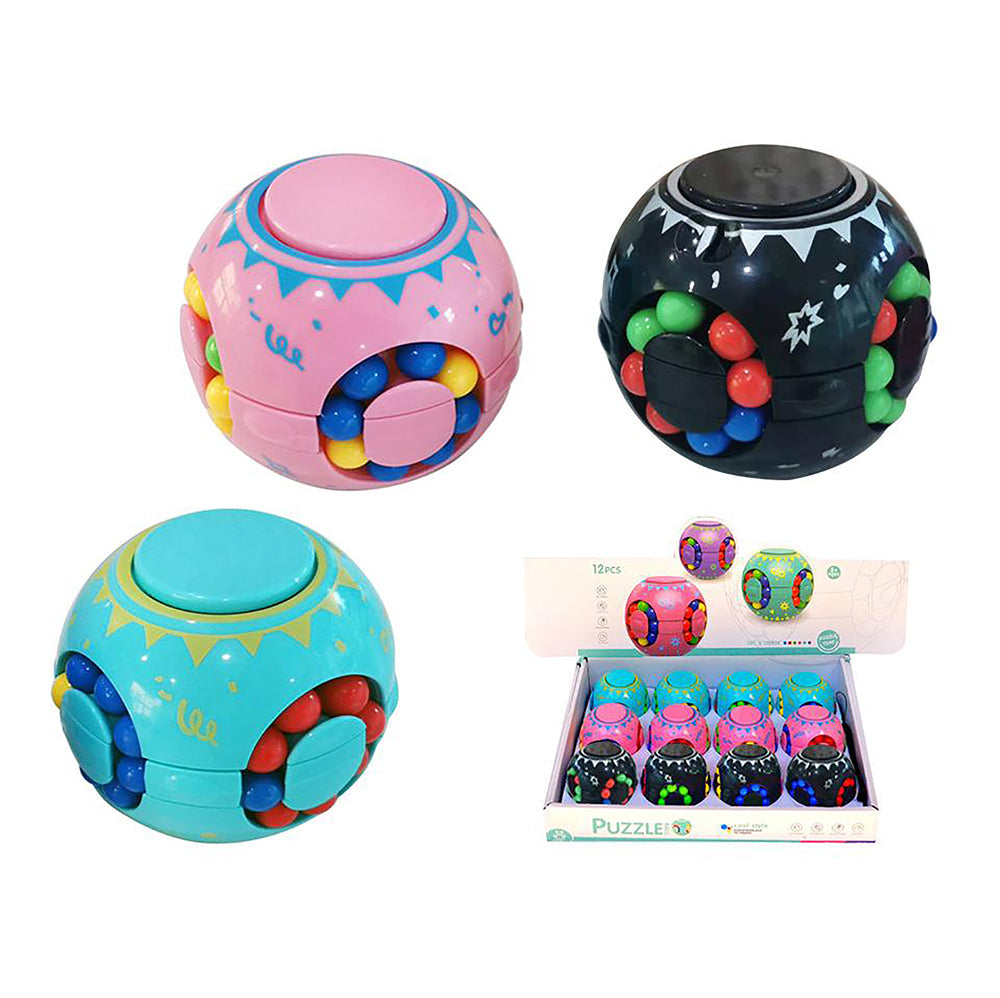 1pc Random Style Decompression Toy Ball Top, Fingertip Spinner Track Marble  Puzzle, Suitable For Adults And Children Decompression Toys