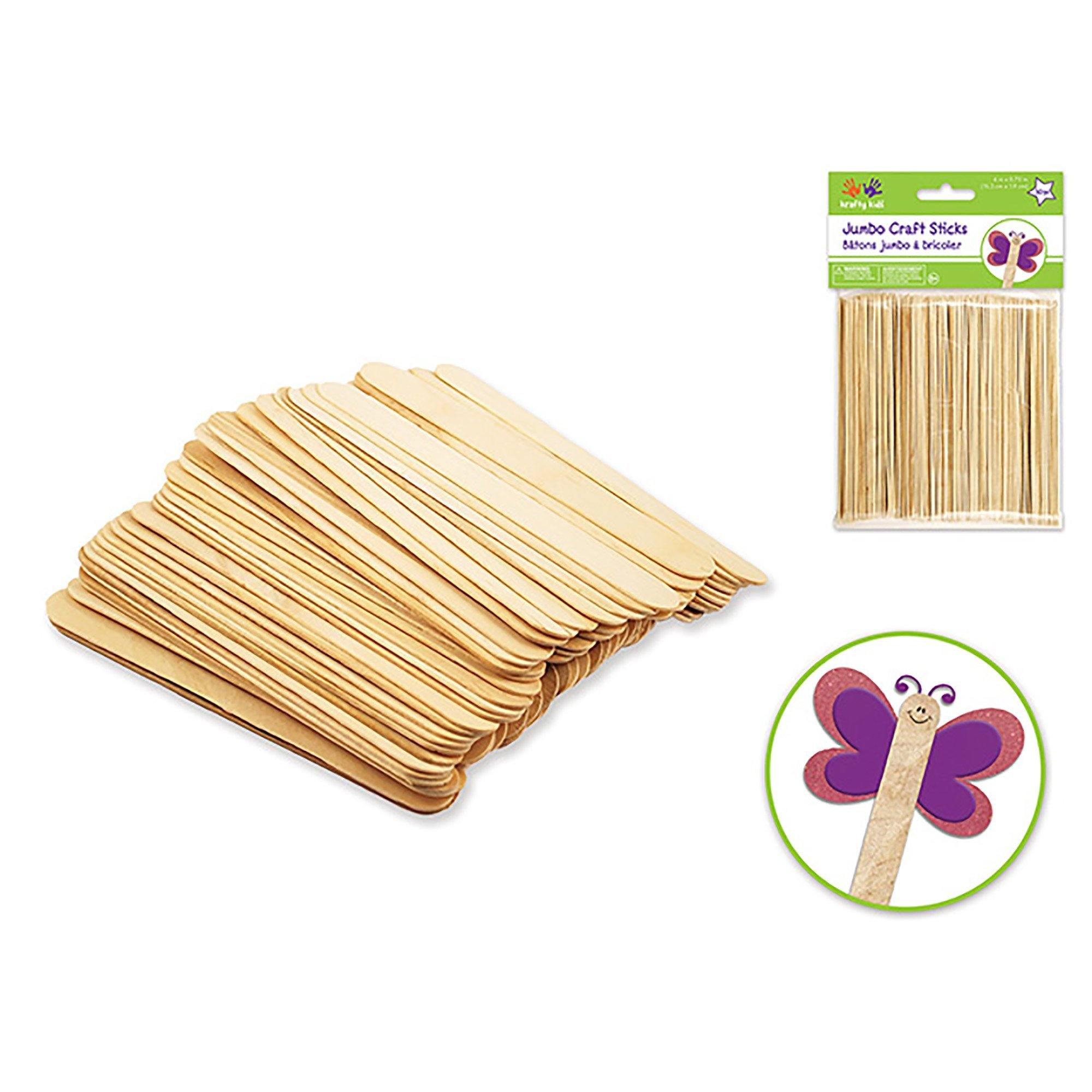 50Pc Wood Craft Sticks (150 X 18 X 1 6Mm) – Craft For Kids