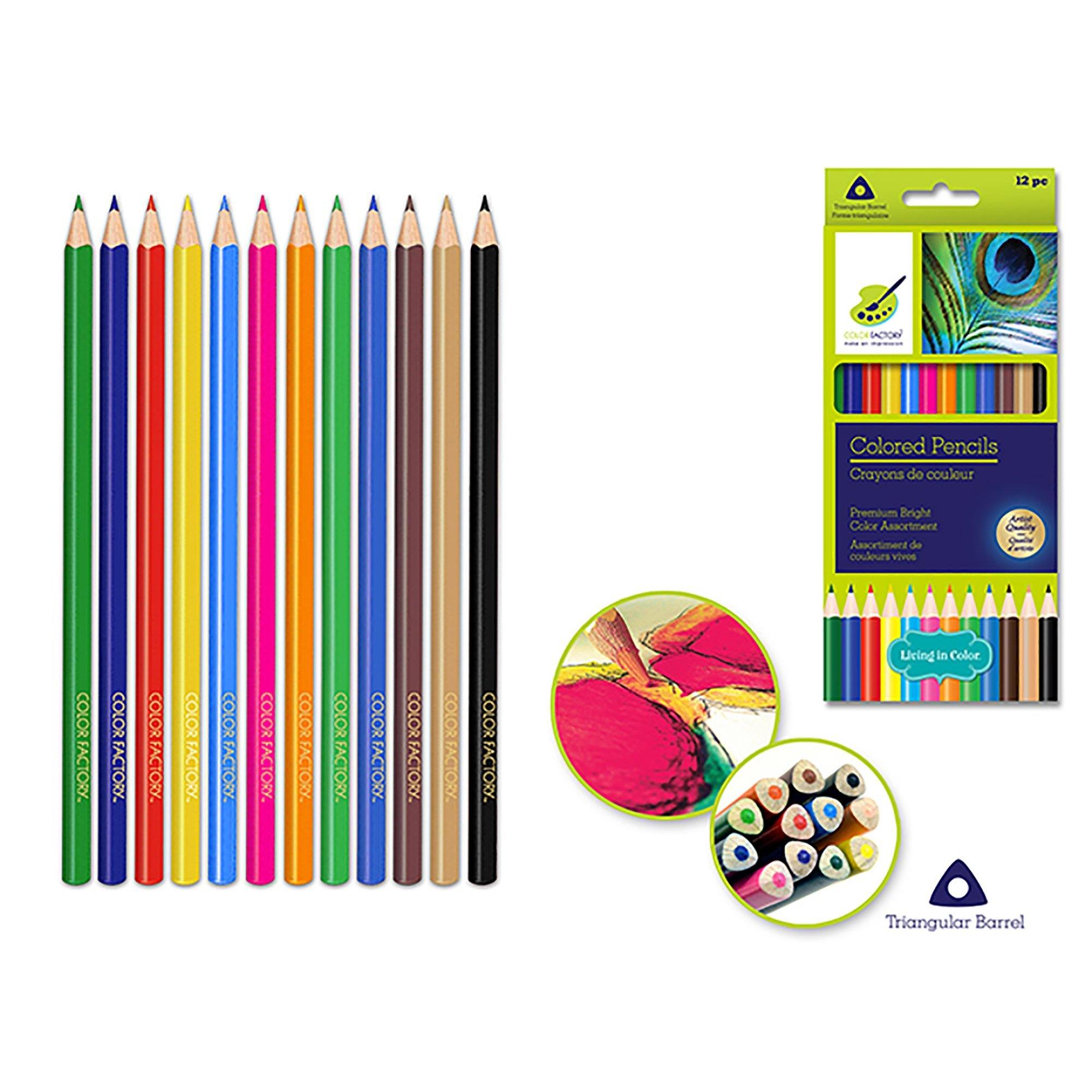 BRIGHT-COLOR PENCILS X12