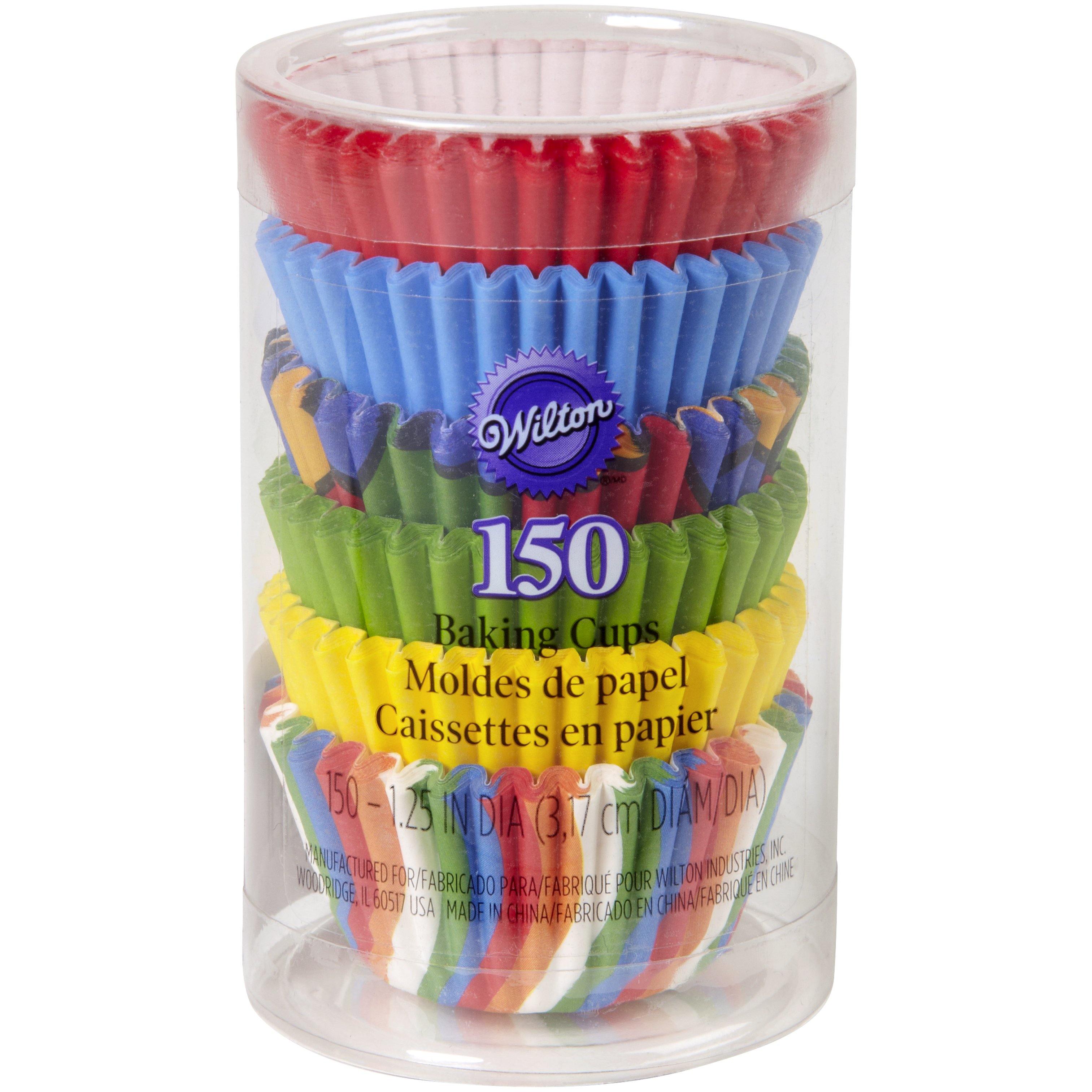 Wilton Baking Cups, Rainbow Assorted, 150 ct