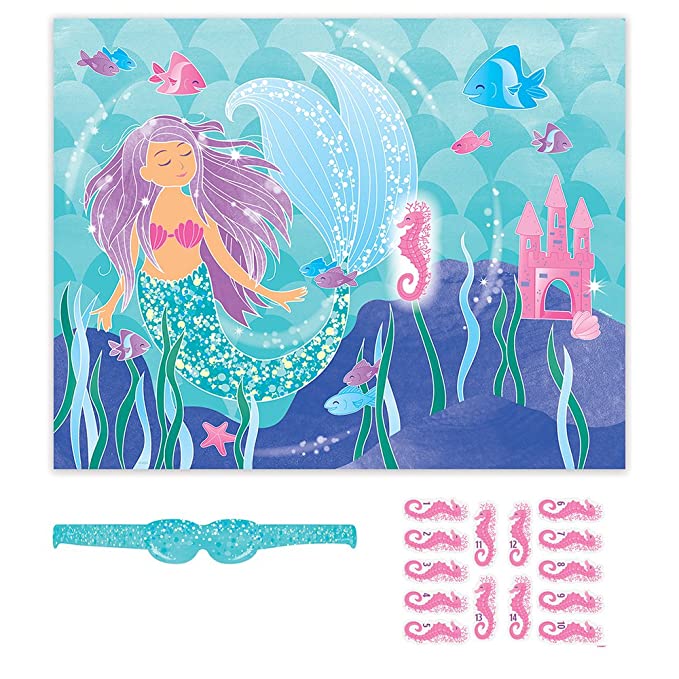 Mermaid Party Game for 14  19x15in