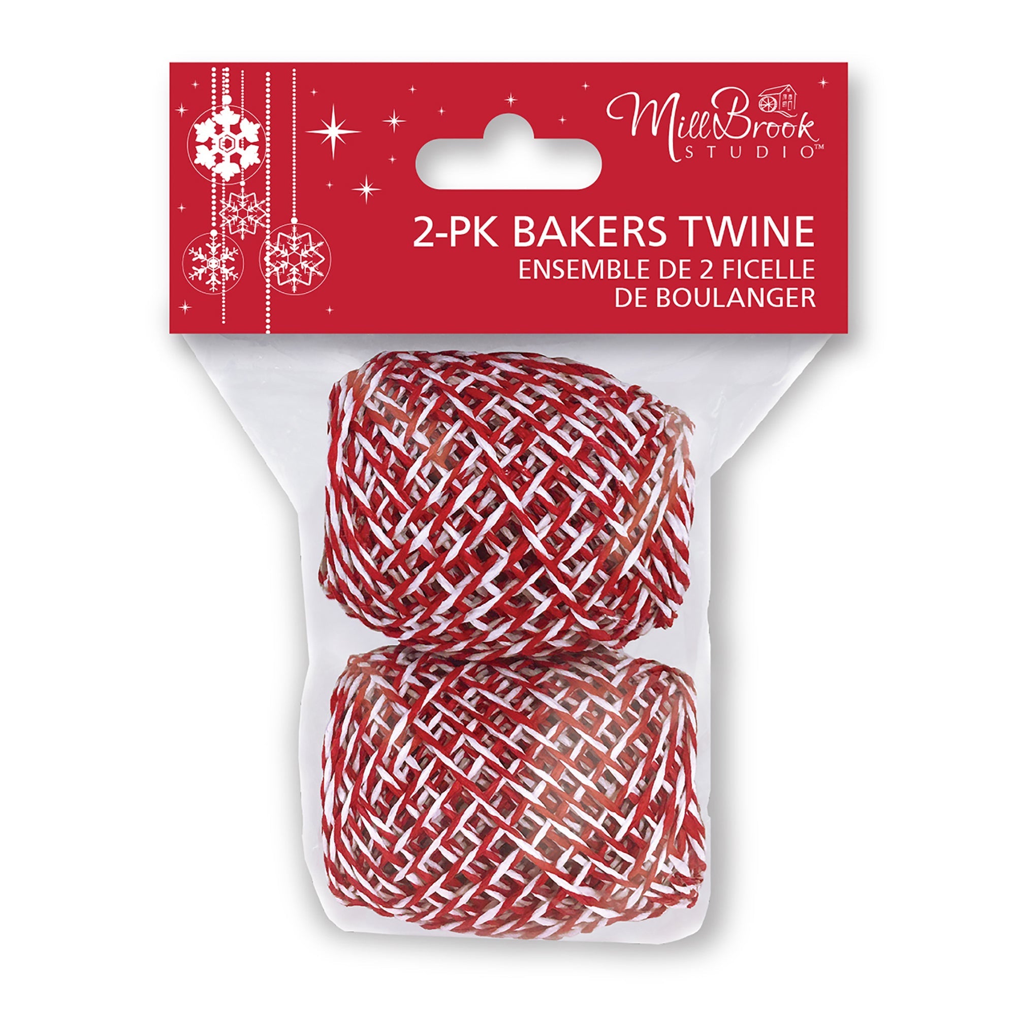 Christmas Set of 2 Baker's Twine Red and White