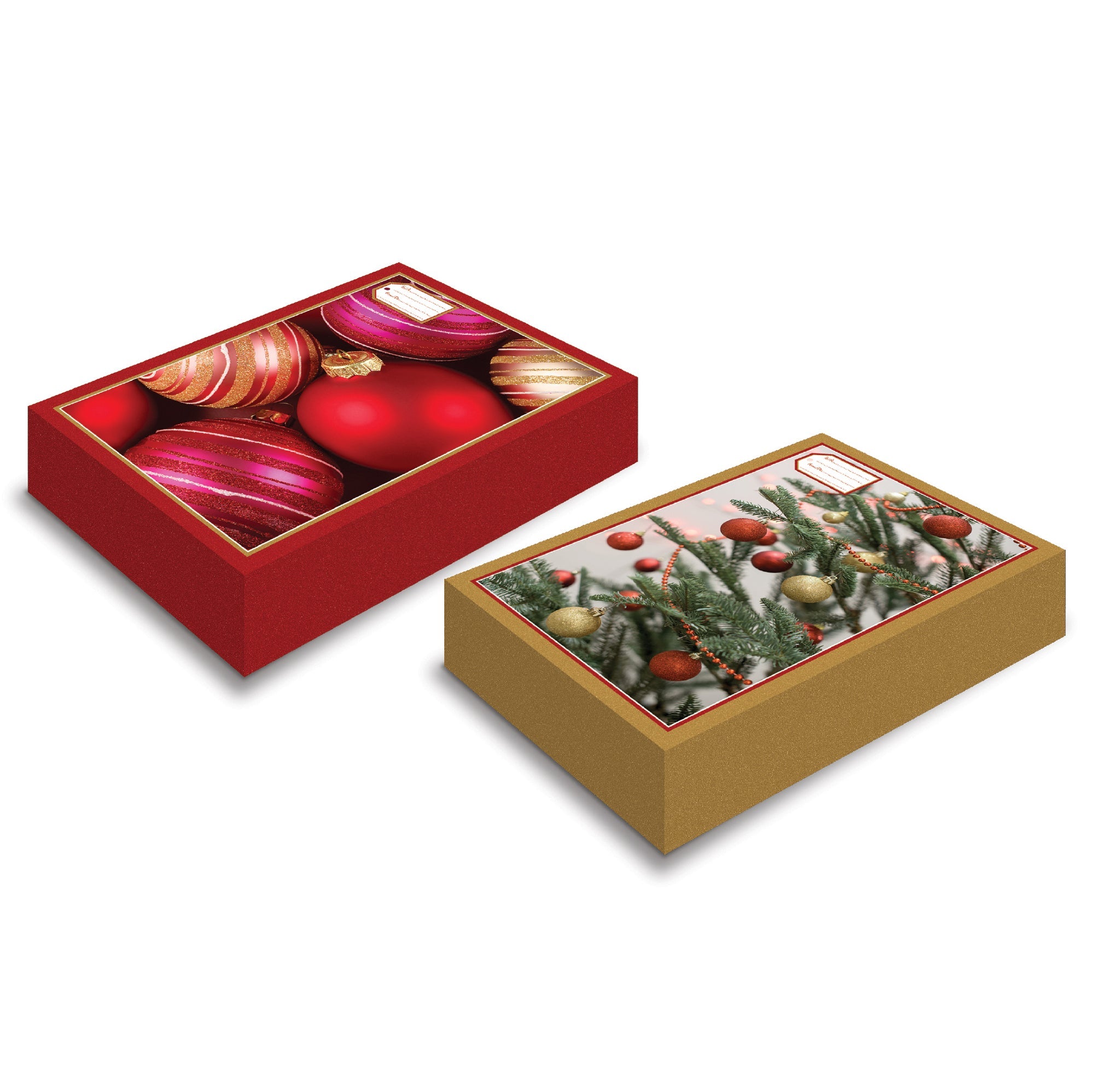 Christmas 2 Foldable Gift Boxes 11x2.4x17in