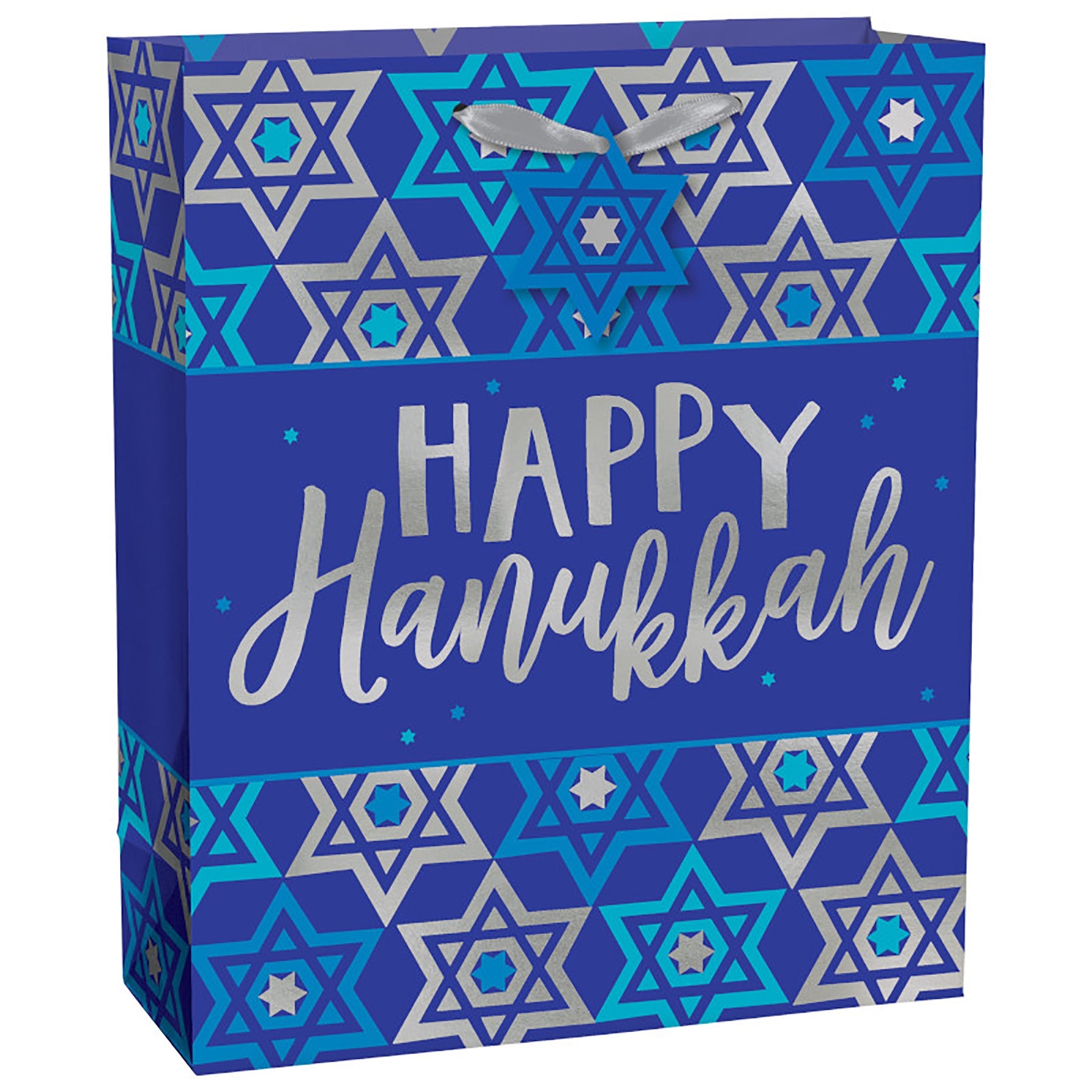 Happy Hanukkah Large Gift Bag 12x10x5in