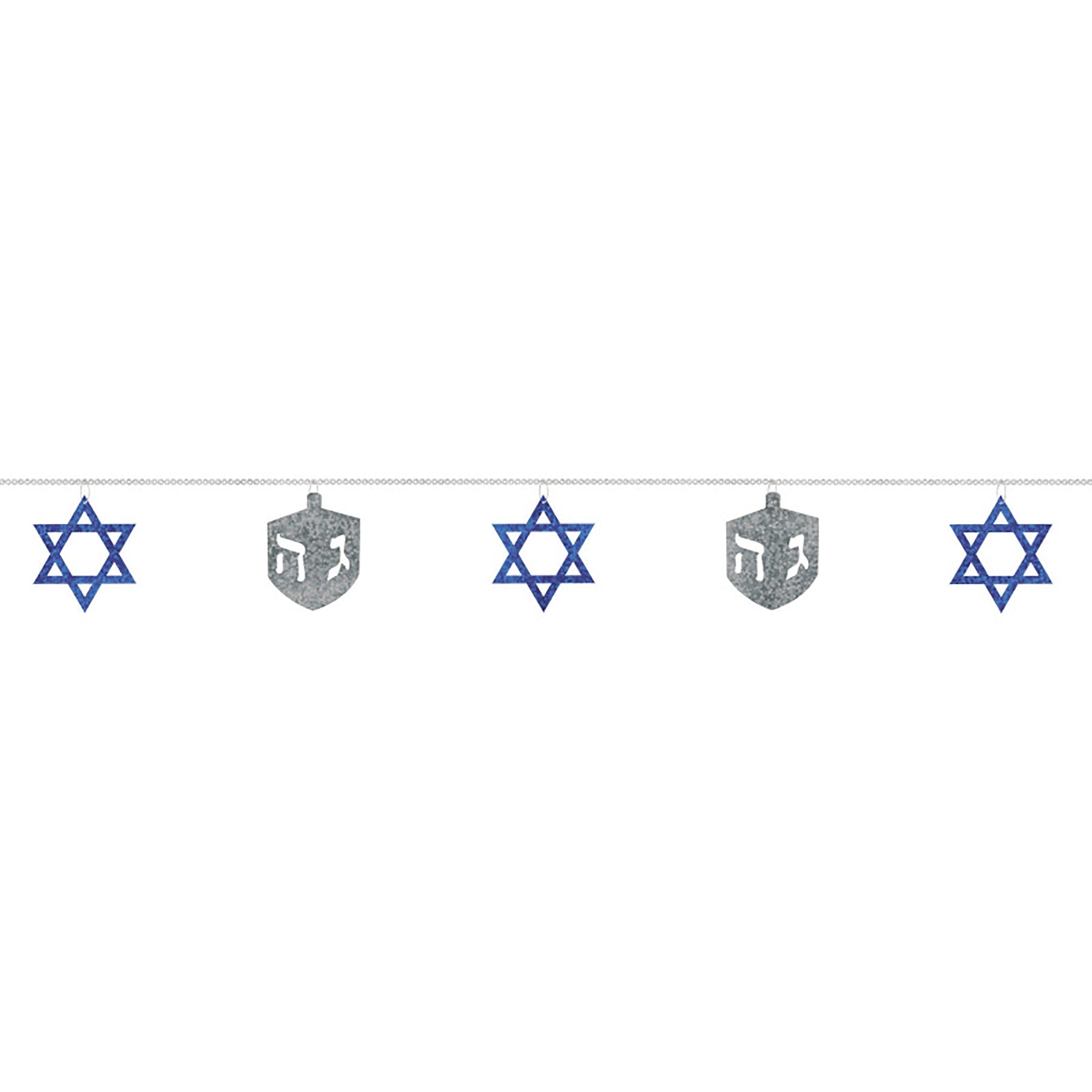 Happy Hanukkah Sequin Ring Garland 108in