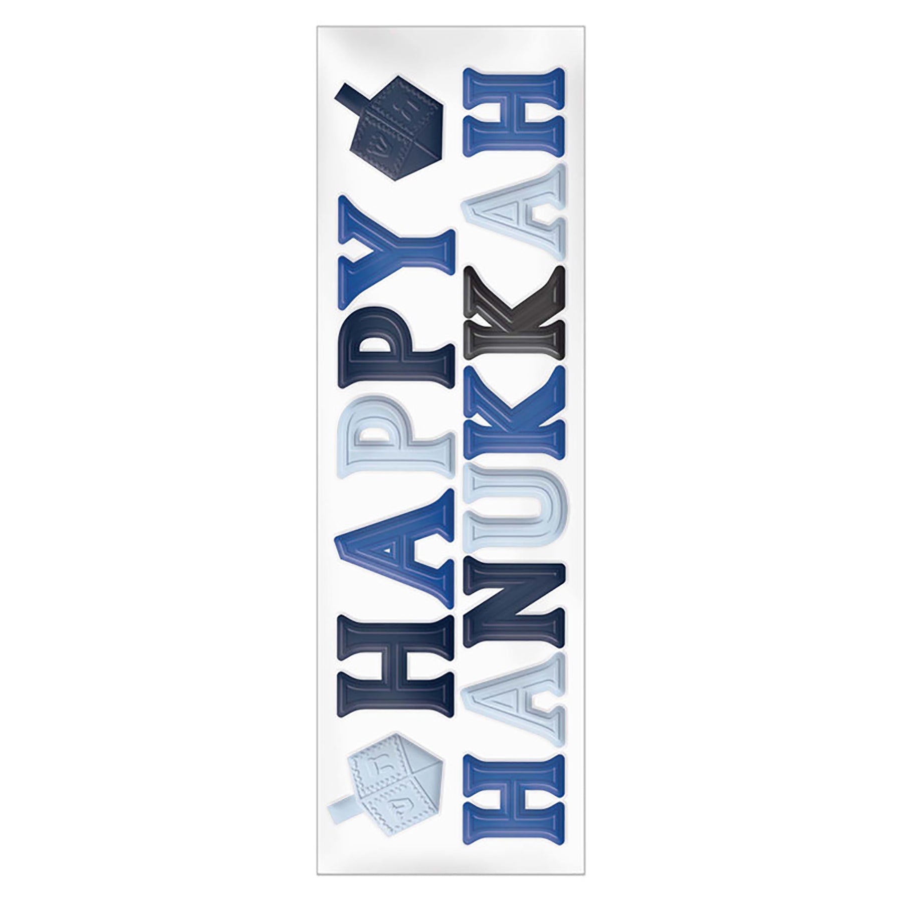 Happy Hanukkah Gel Window Clings 6.38x21in