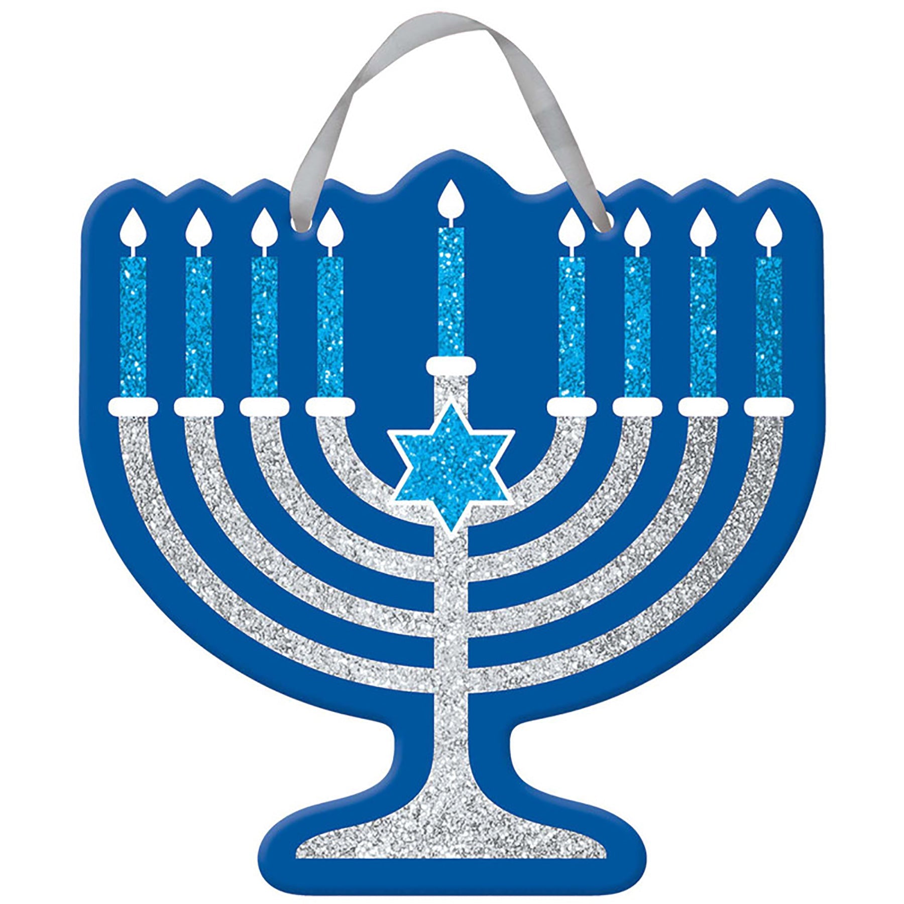 Happy Hanukkah Glitter Sign 11.5x11.5in