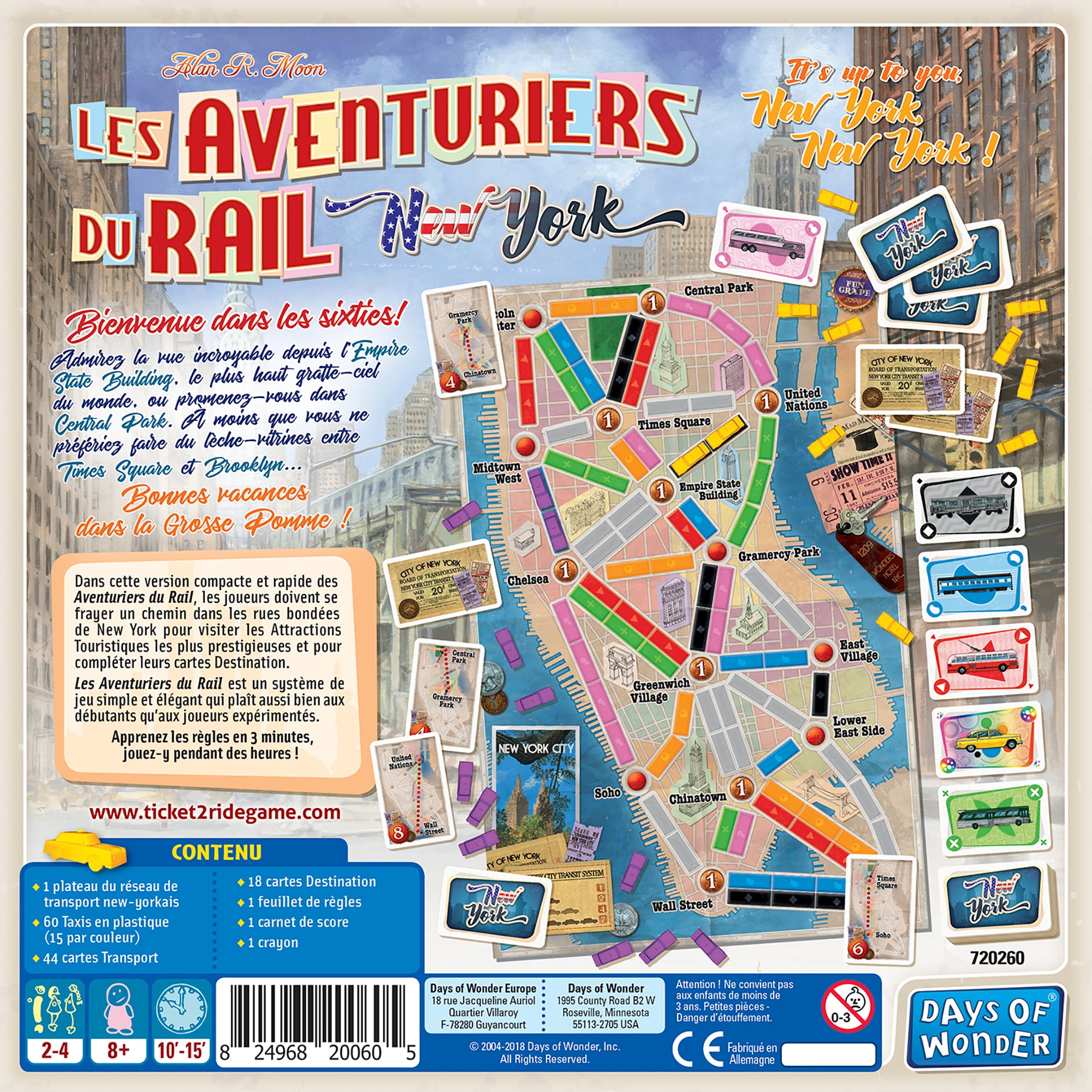 Les Aventuriers du Rail New-York - Version Française 8+