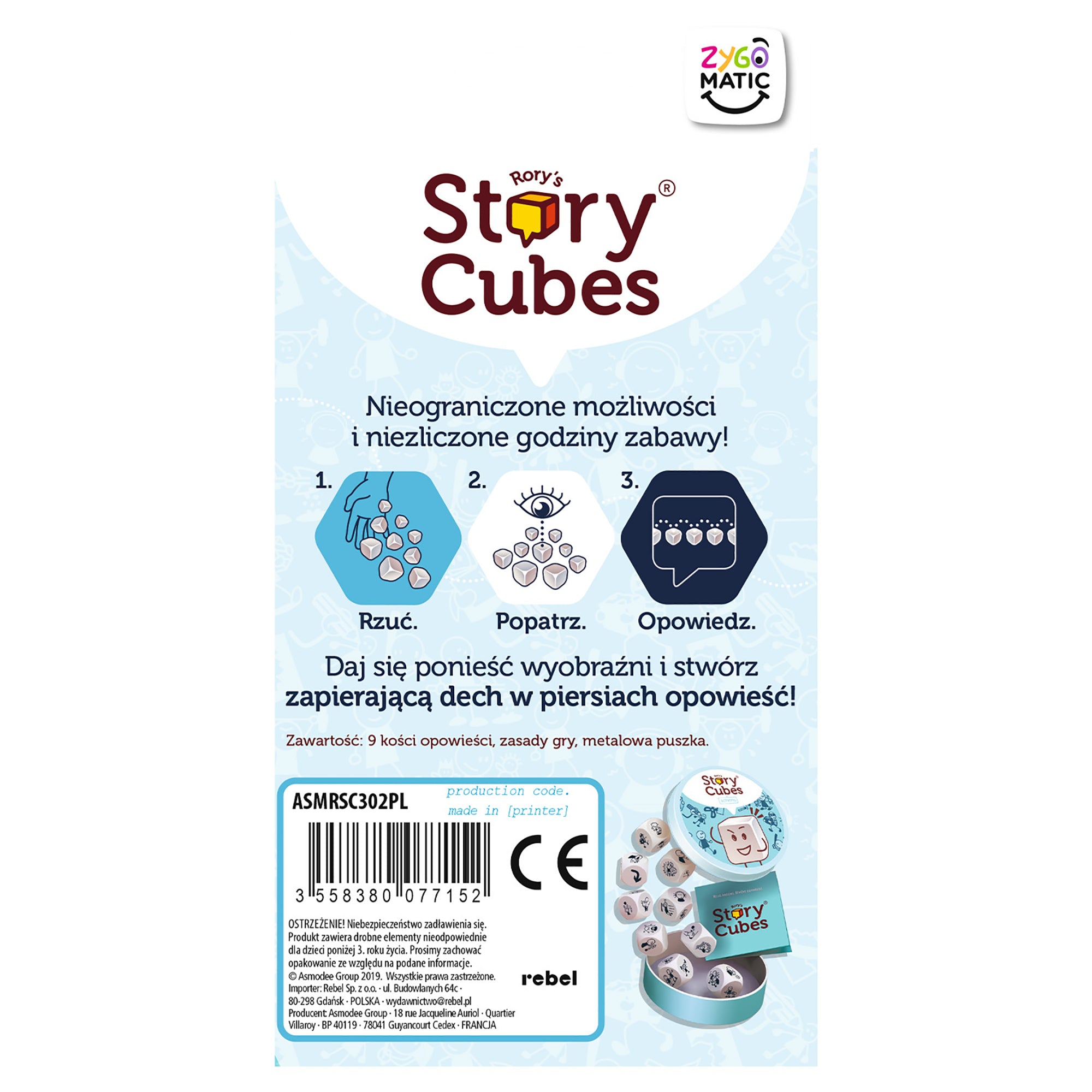 Rory Story Cubes Actions - Multilingual 6+