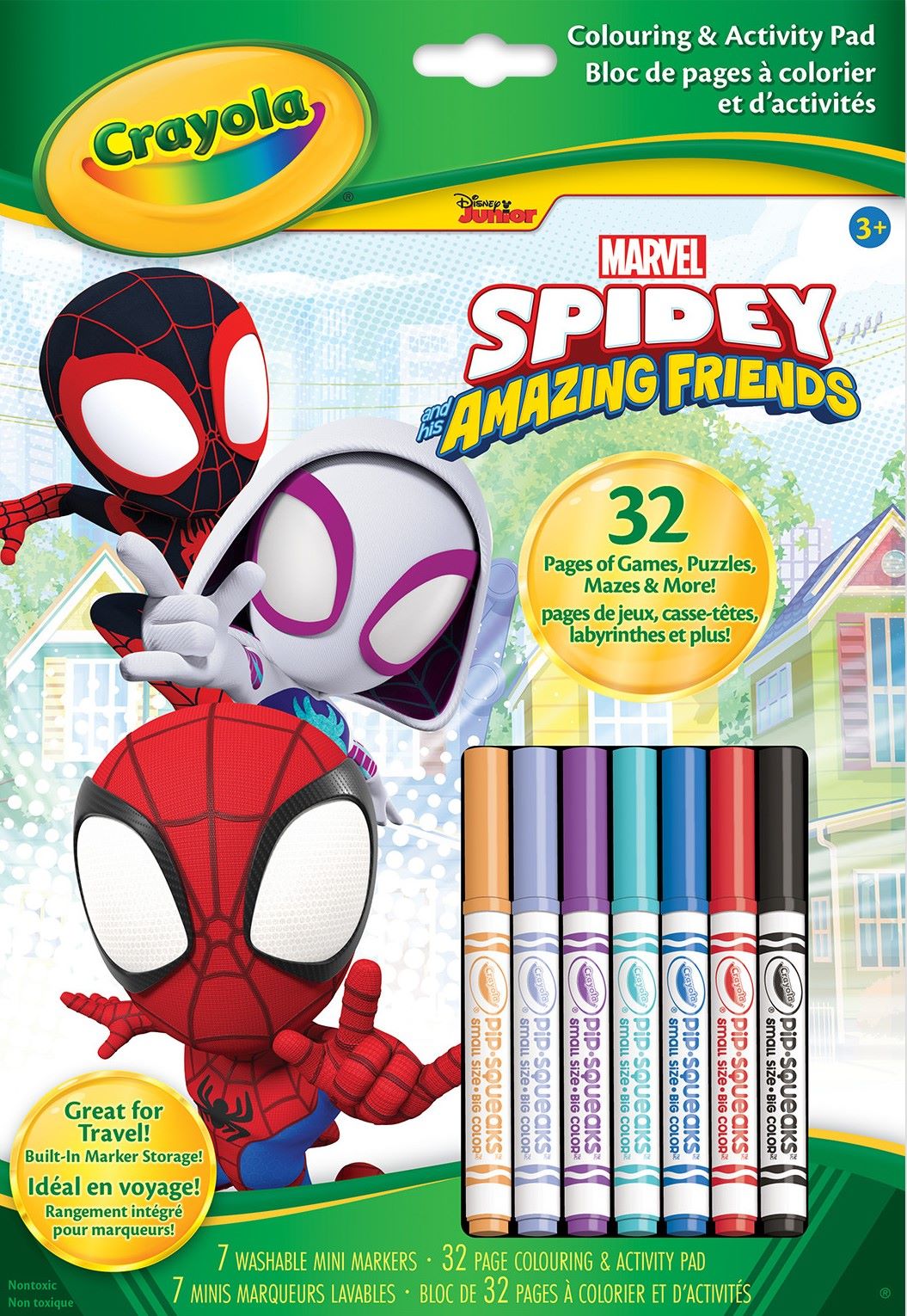 Crayola Spidey Coloring and Activity Pad with 7 Markers 3+ 7.8x11.5in