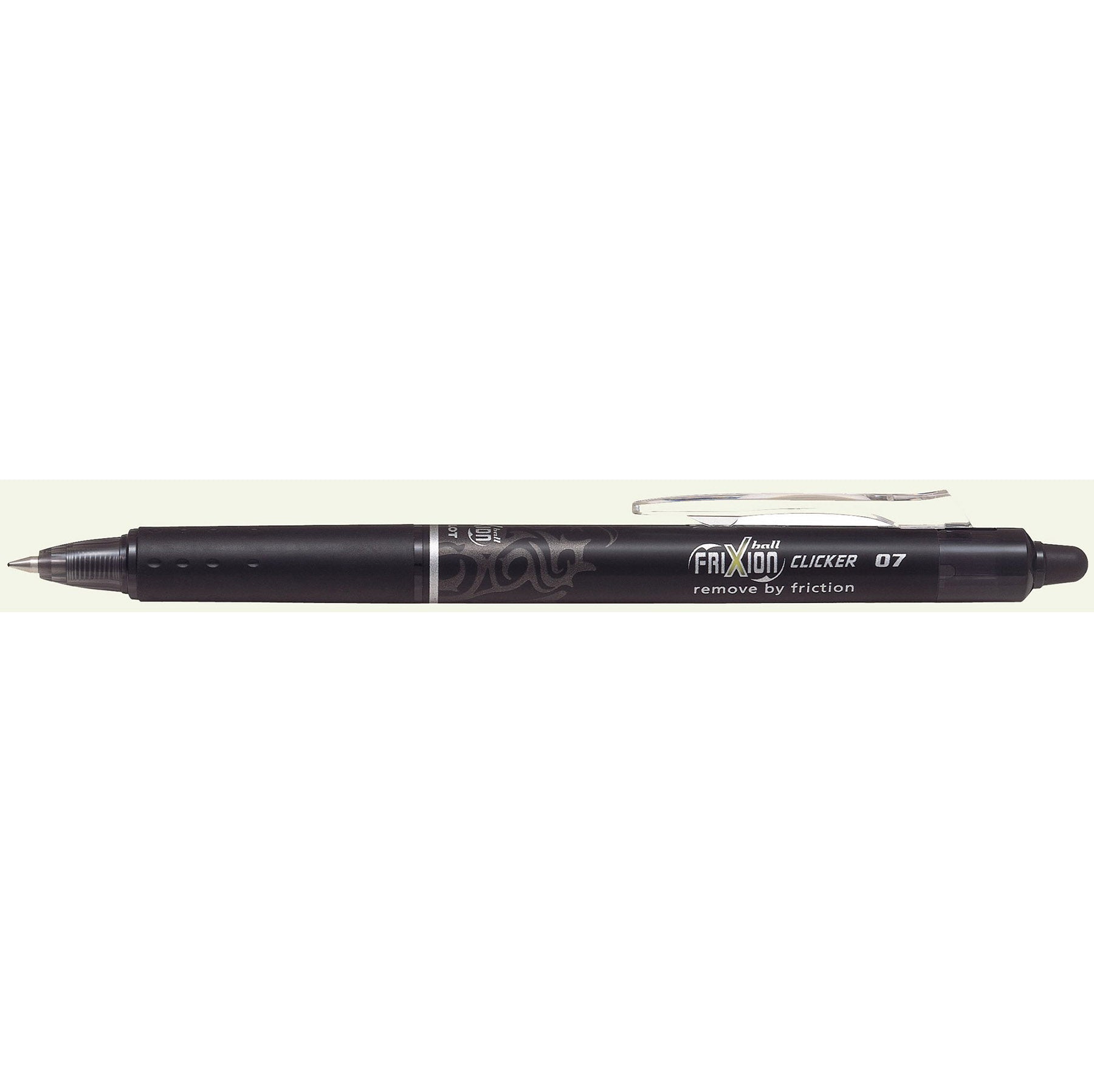 Pilot Frixion Retractable Clicker Pen - Black Ink 0.7mm