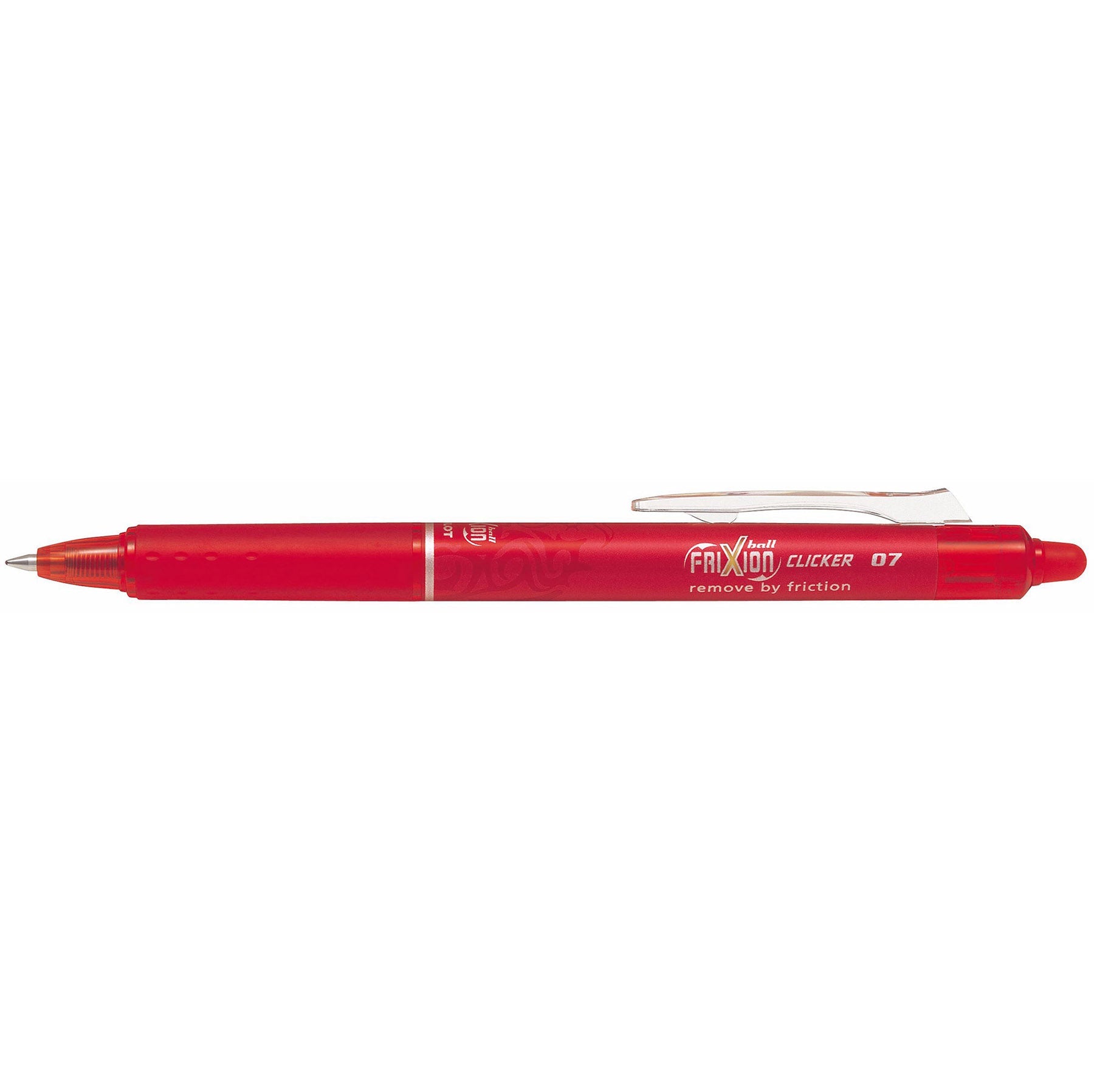 Pilot Frixion Retractable Clicker Pen - Red Ink 0.7mm