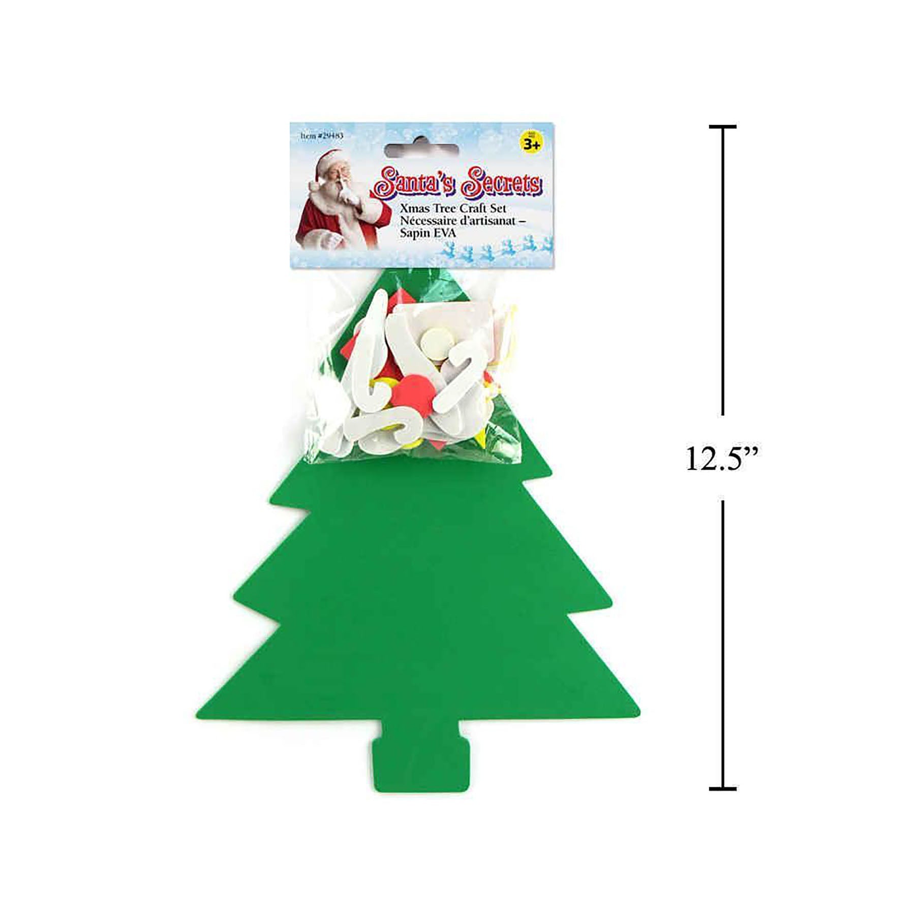 Santa's Secrets Christmas Tree Ornament Craft Set 11.5in