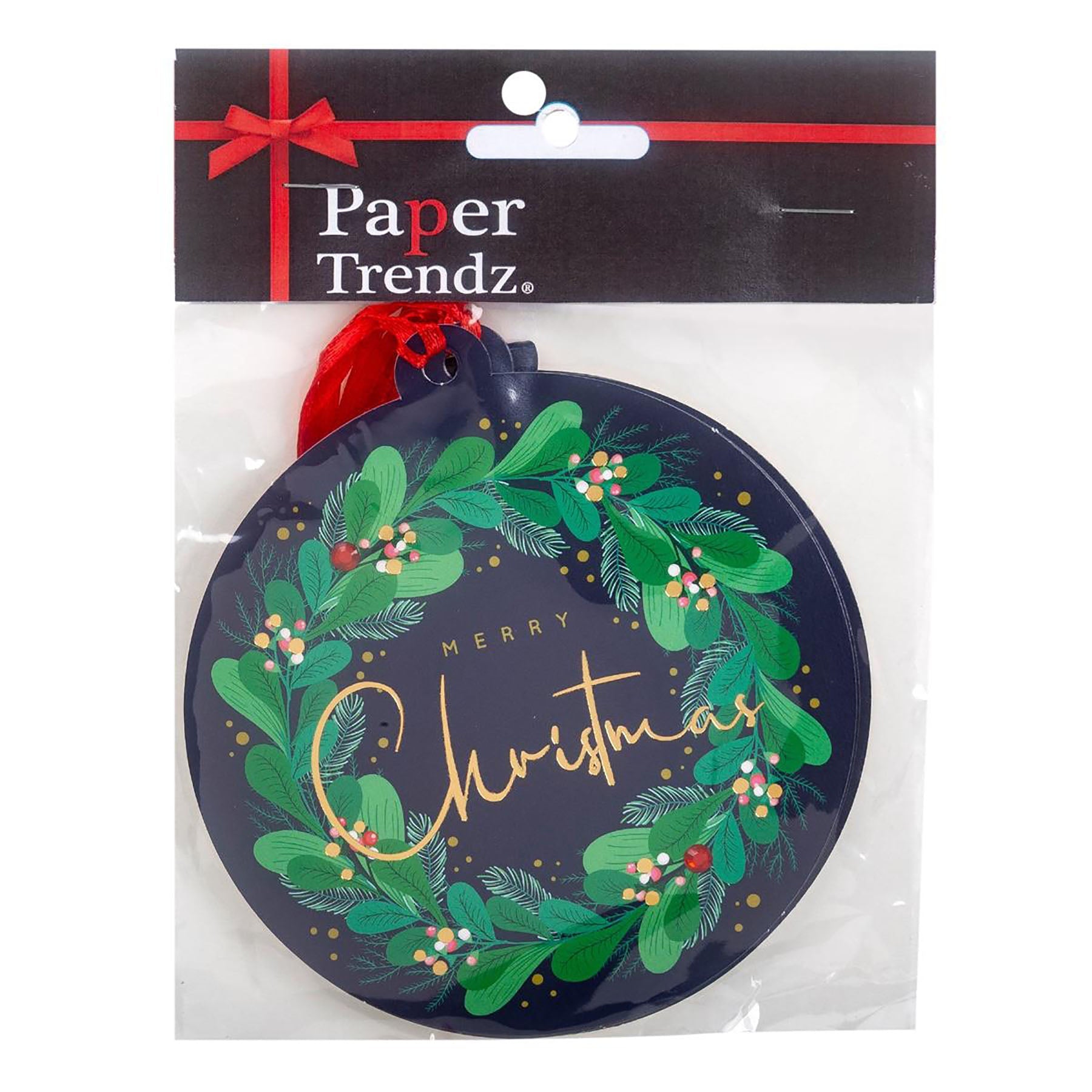 Christmas 6 Oversized Gift Tags - Christmas Ball