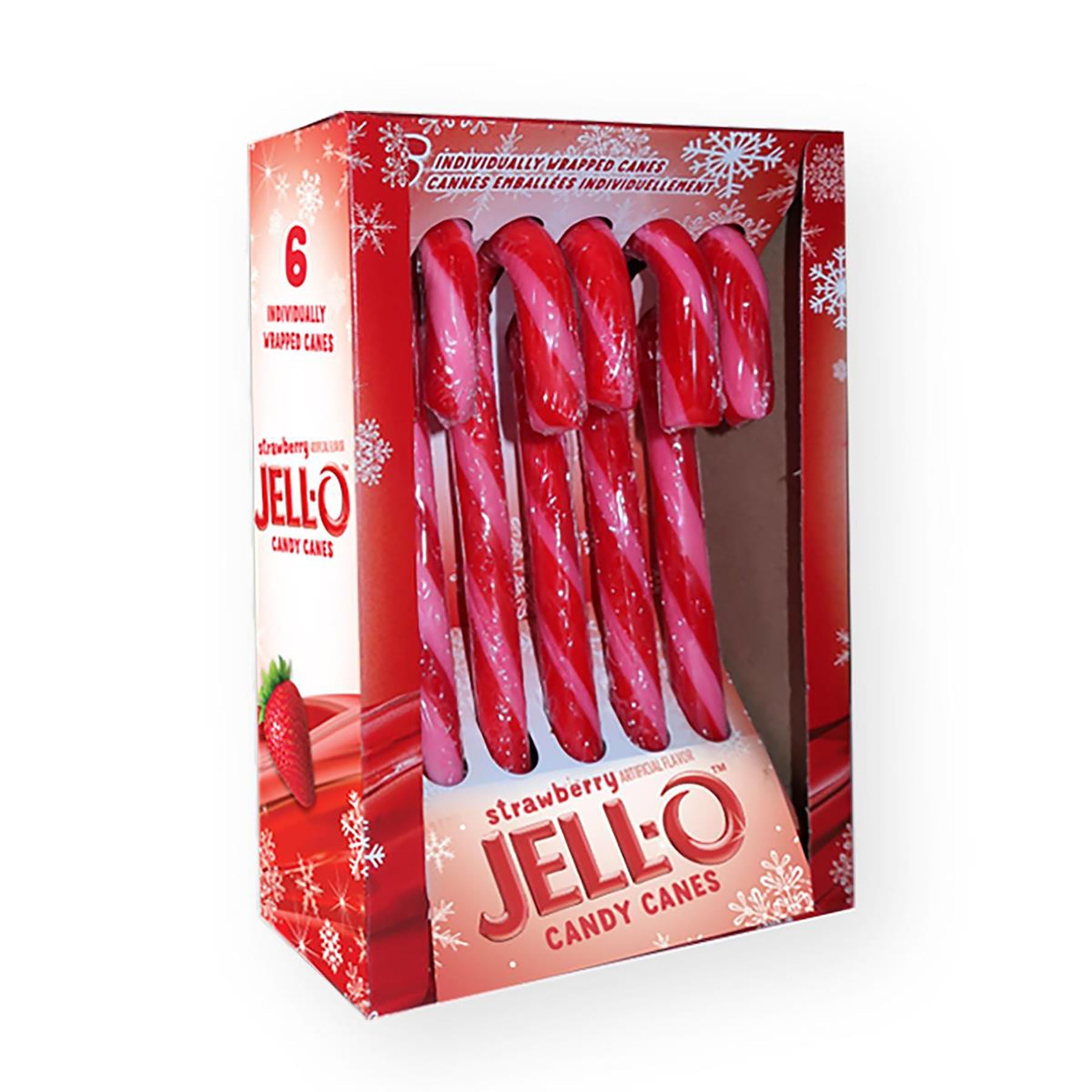 Jell-O 6 Strawberry Candy Canes 84g