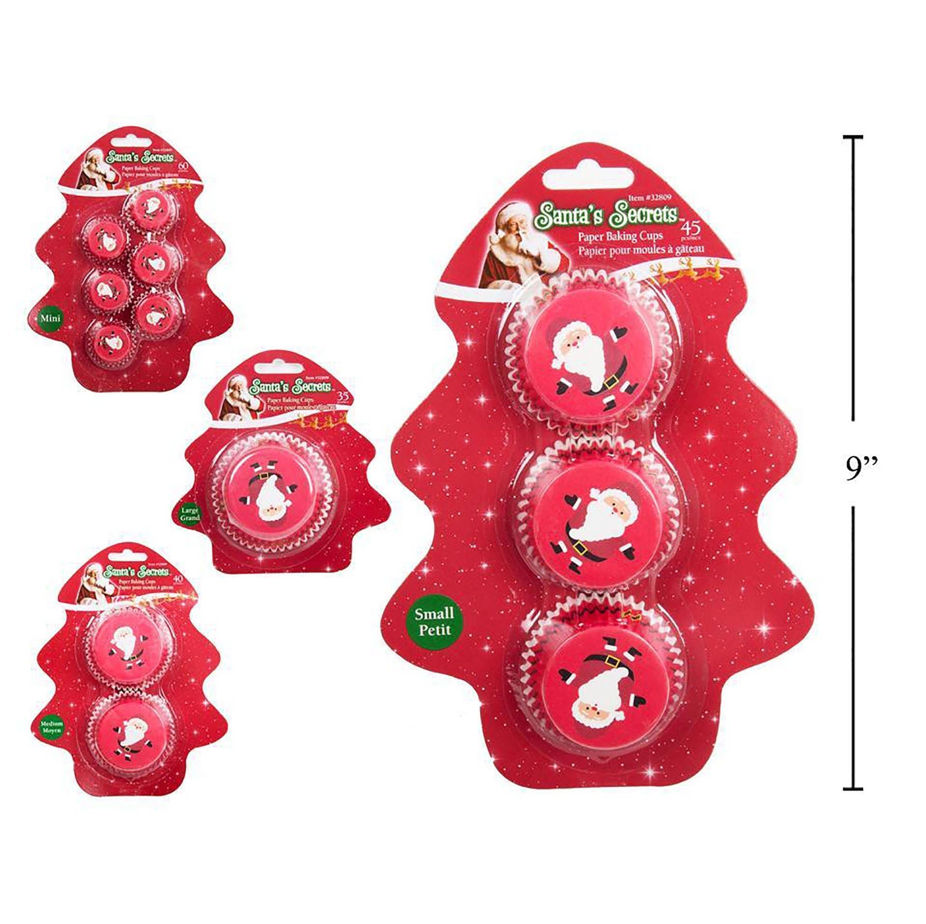 Santa's Secrets Paper Baking Cups VRT