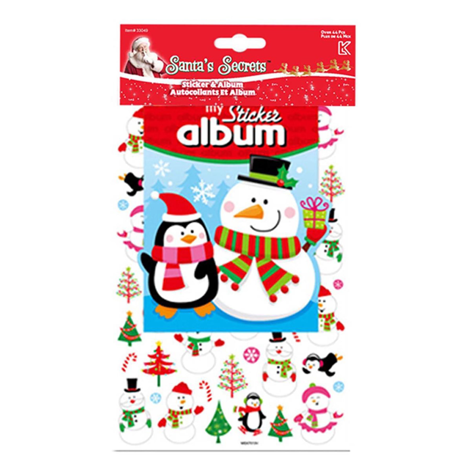 Santa's Secrets Laser Stickers and Album