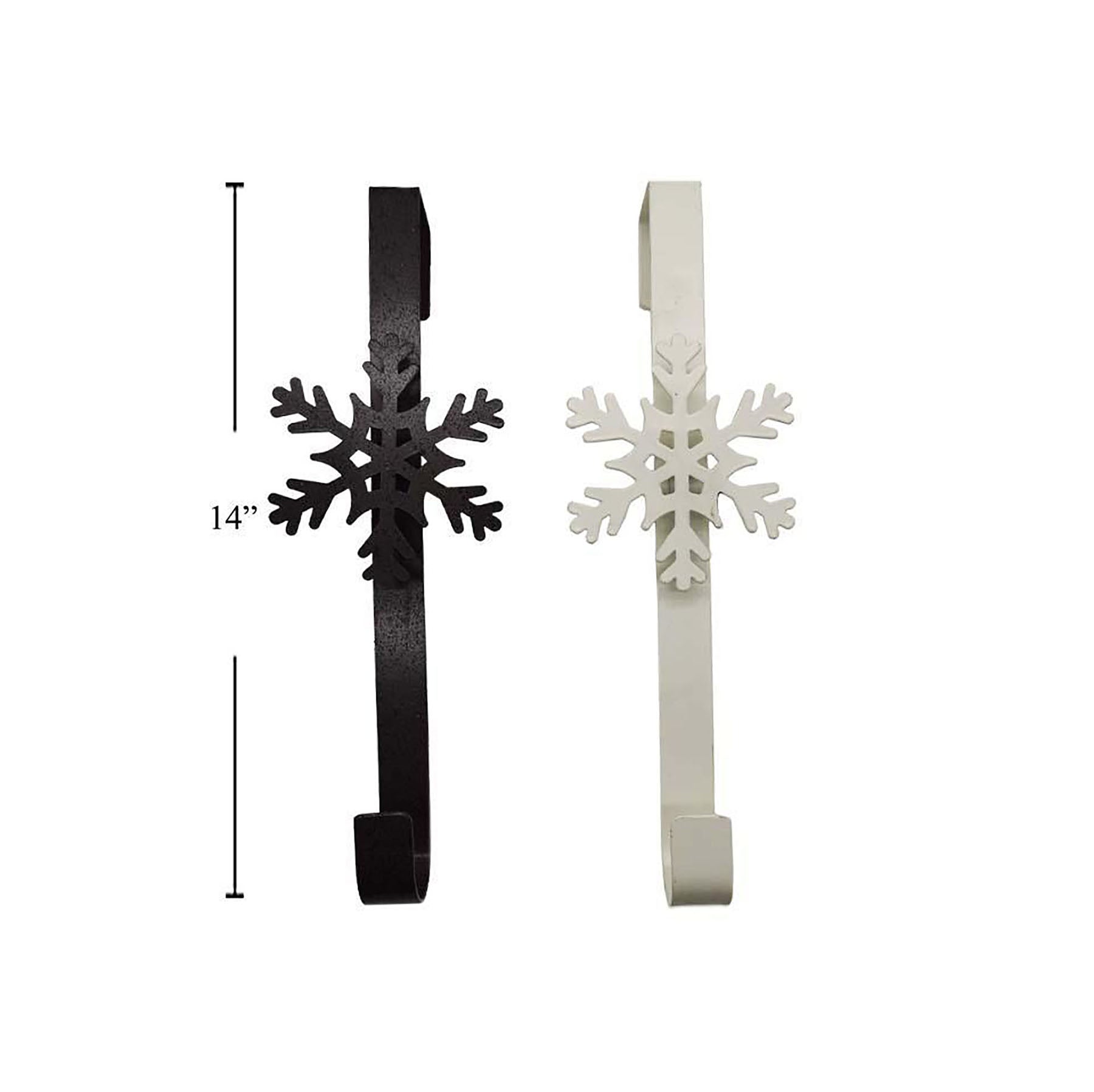 Santa's Secrets Metal Wreath Hanger with Snowflake 14in VRT