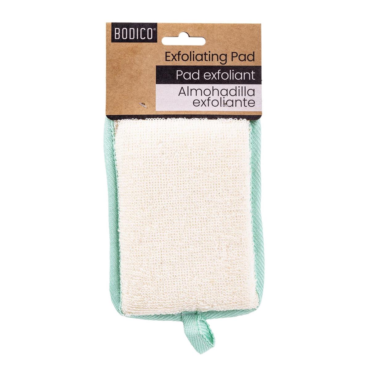 Bodico Padded Exfoliating Body Scrub 6.3x4.3x1.1in