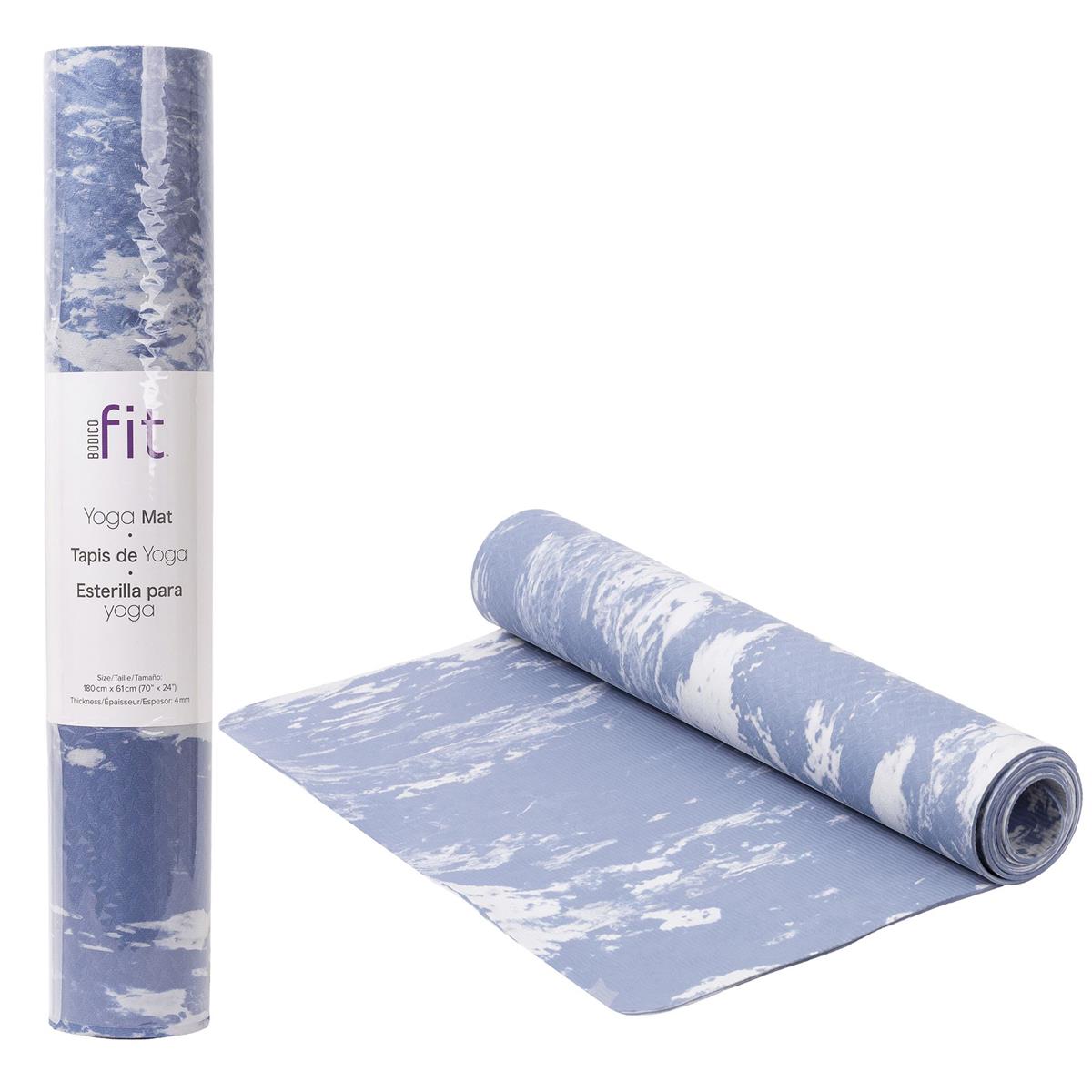 Bodico 4mm Premium Yoga Mat Marble Design 70x24in