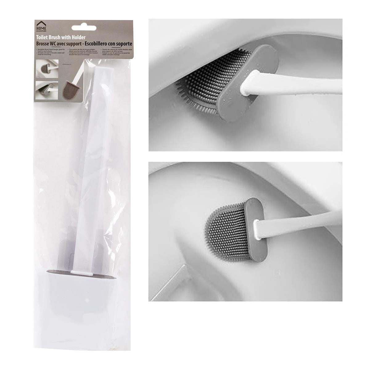 Home Essentials Toilet Brush with Holder 14in