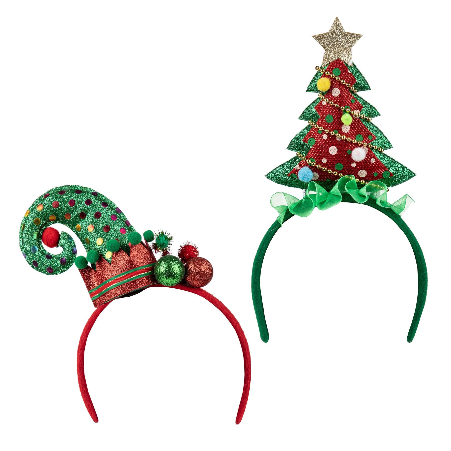 Christmas Fabric Headband 12in VRT