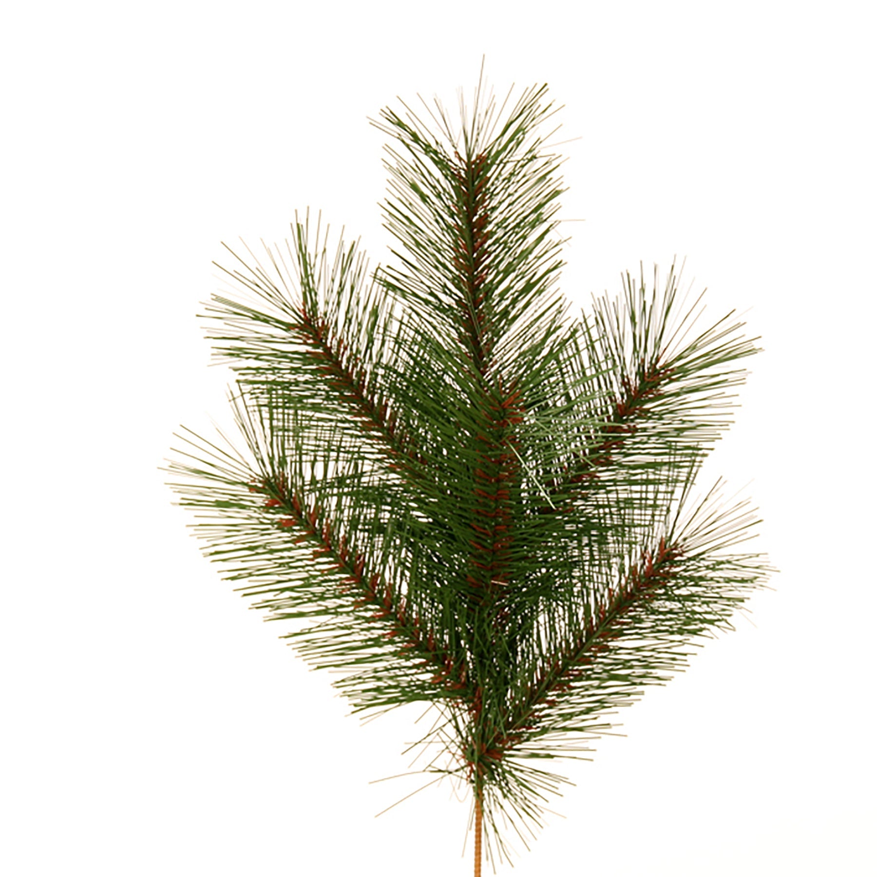 Christmas Long Green Pine Needle Spray 16in