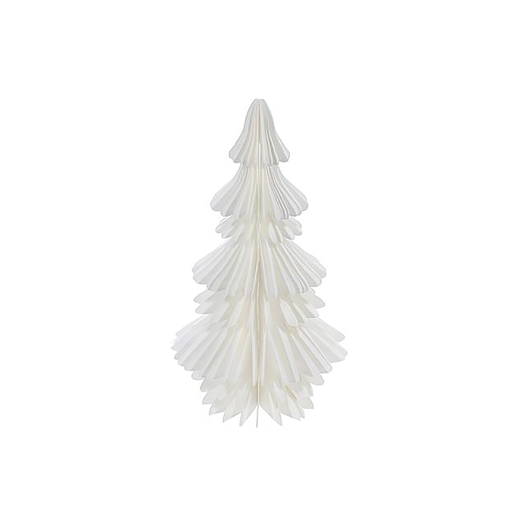 Christmas White Paper Tree Decor Medium 7.4x5.9x8.6in