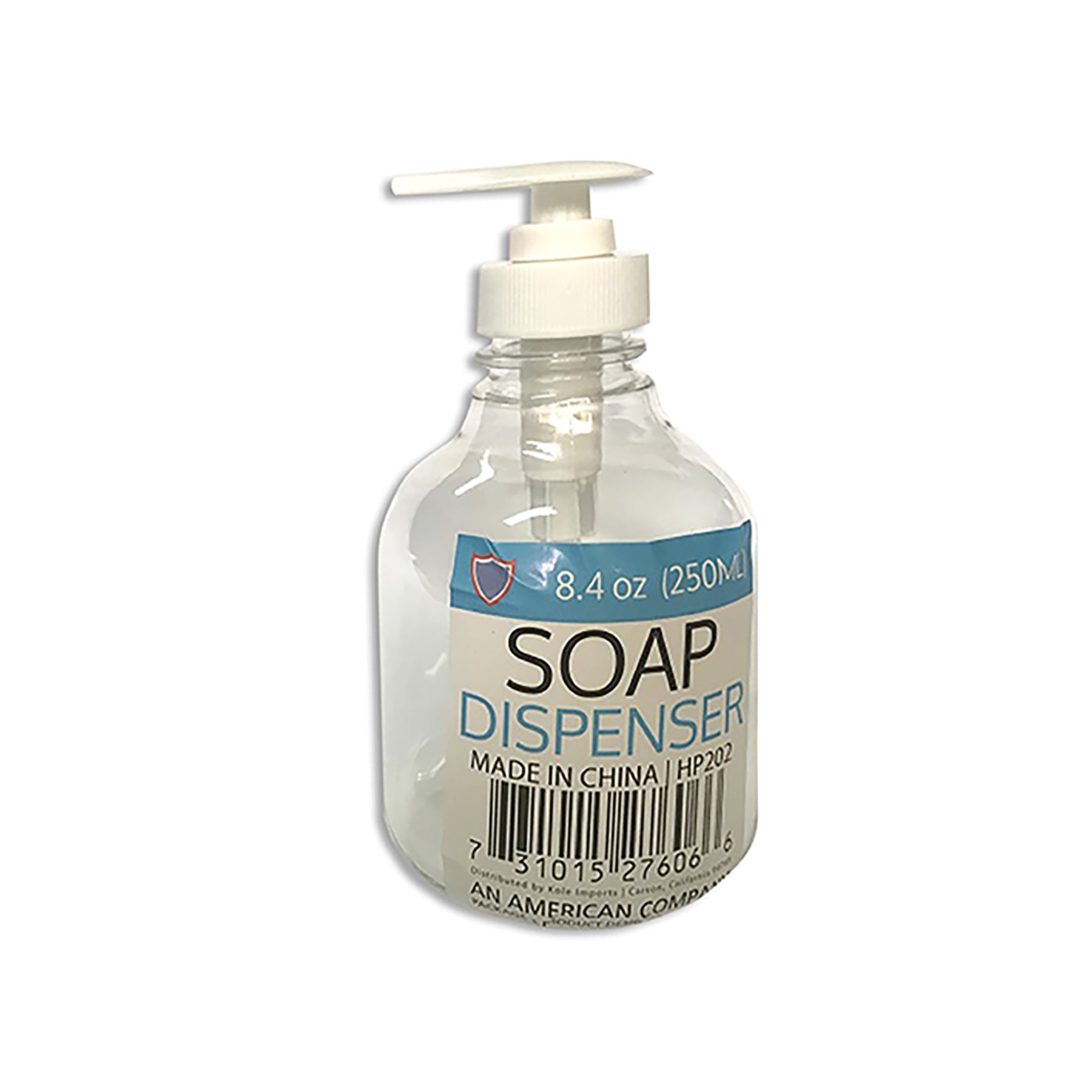 Soap Dispenser Plastic 8.4oz