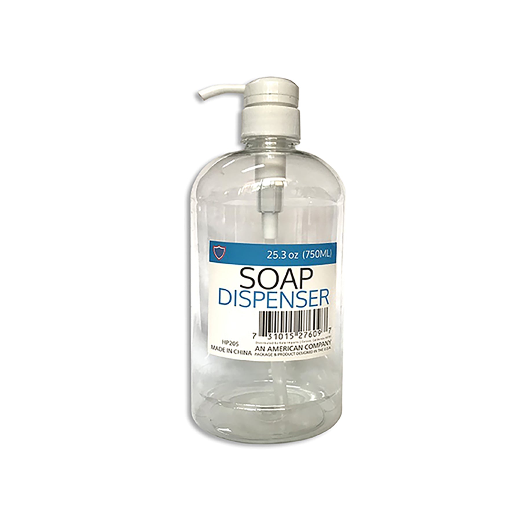 Clear Liquid/Gel Pump Dispenser Plastic 25.3oz