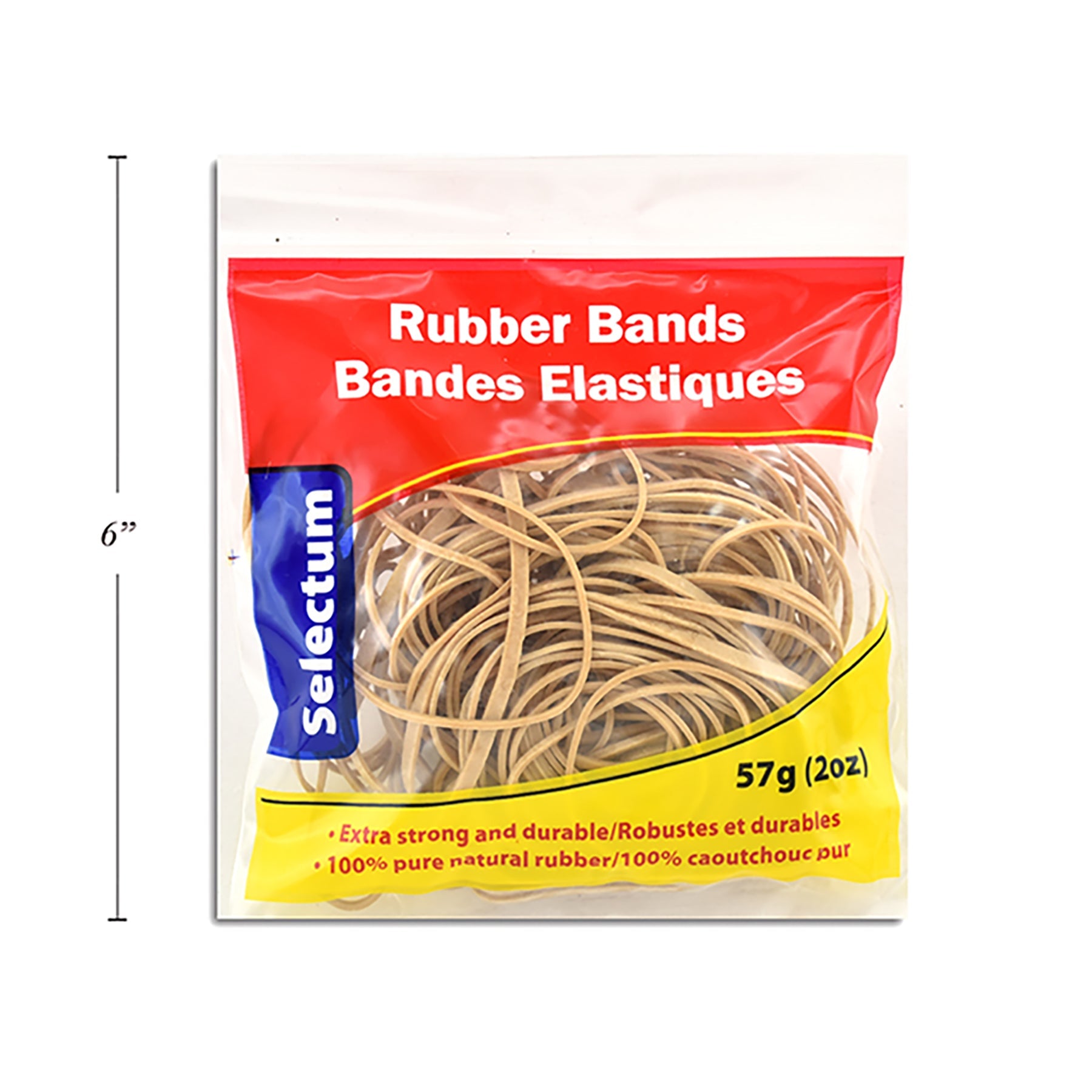 Selectum Rubber Bands Assorted Size 2oz