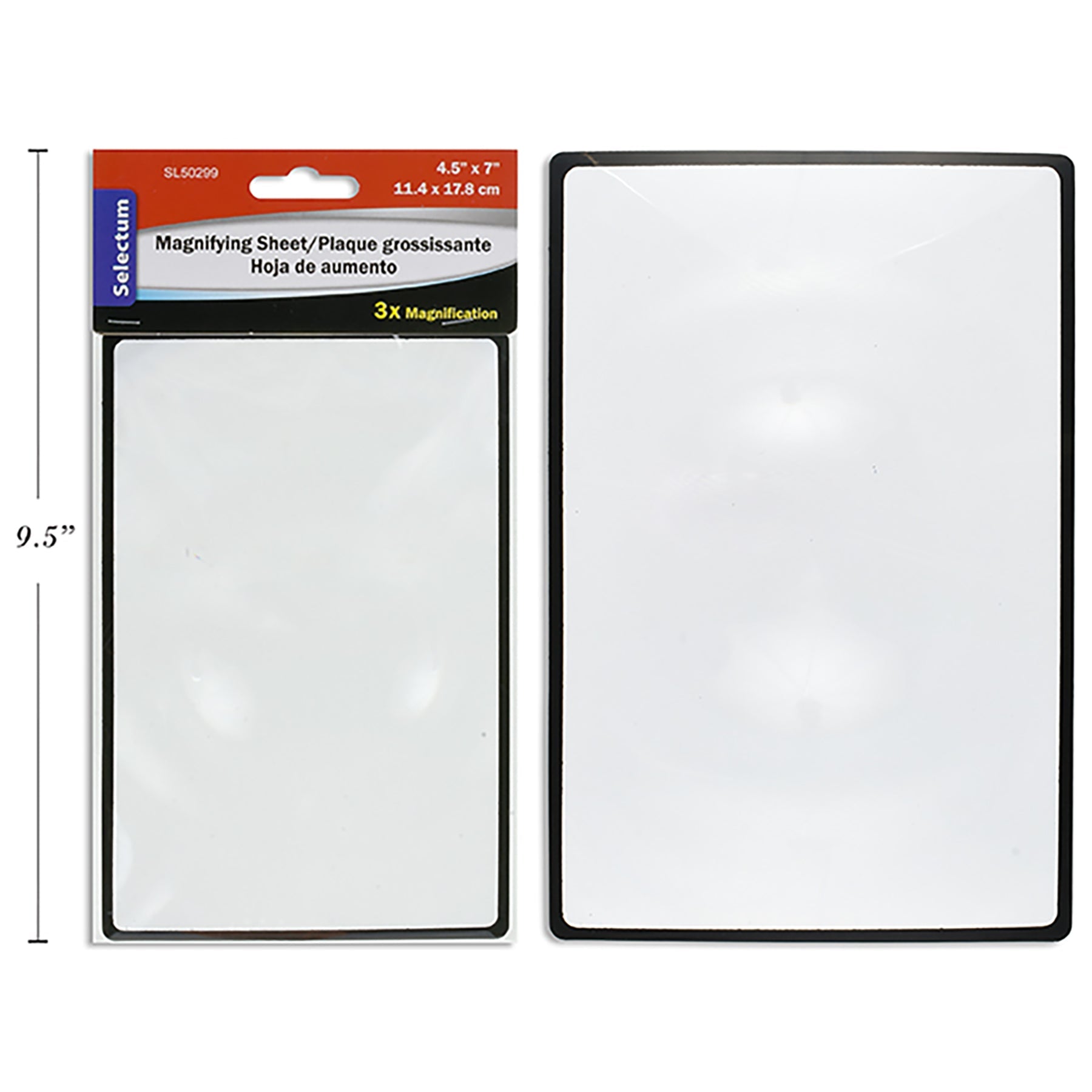 Selectum Magnifying Sheet X3 Magnification 4.5x7in