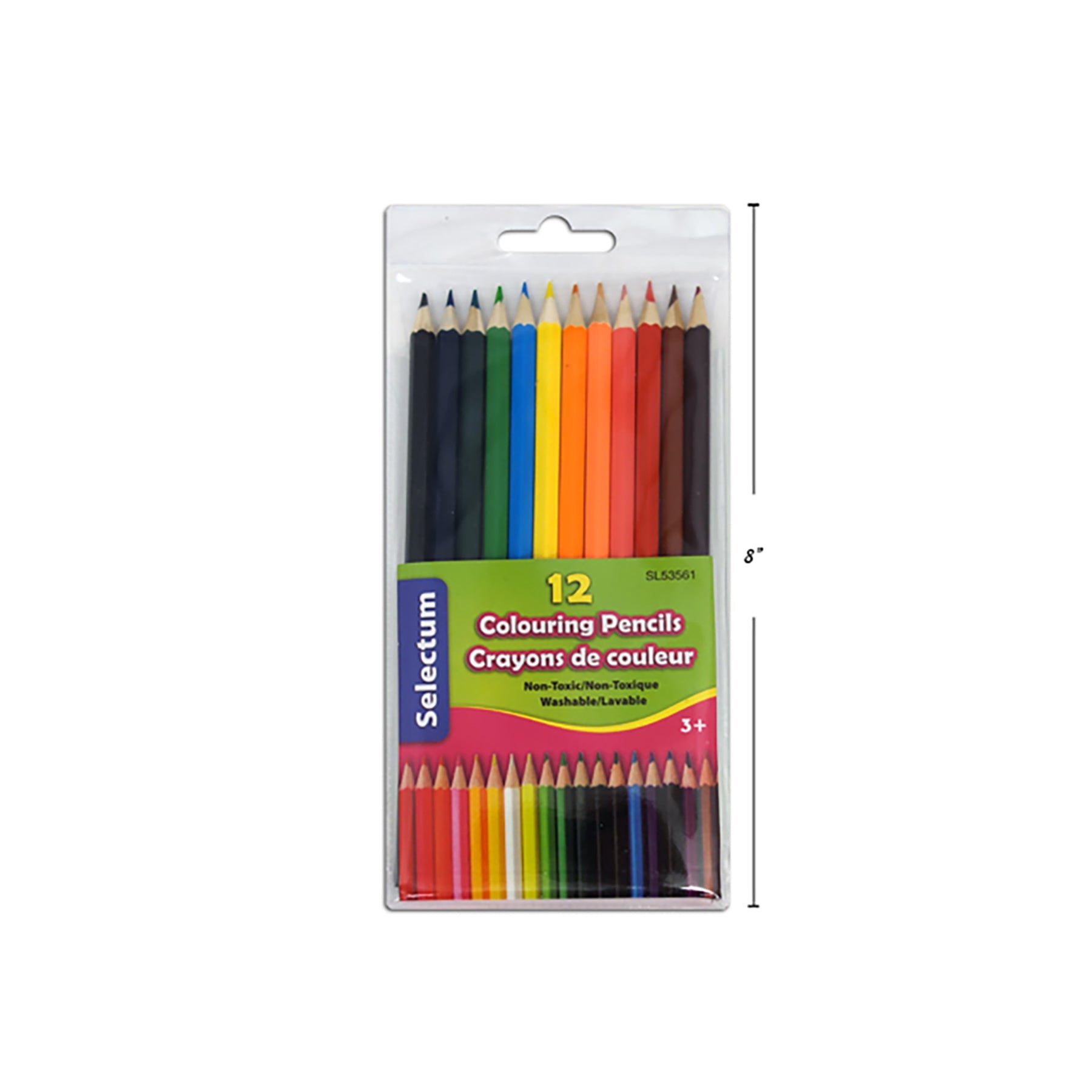 Selectum 12 Coloring Pencils Non-Toxic