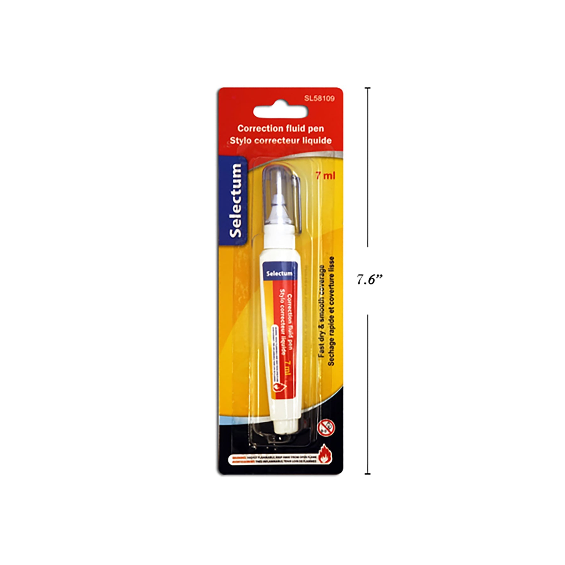 Selectum Correction Fluid Pen 0.23oz