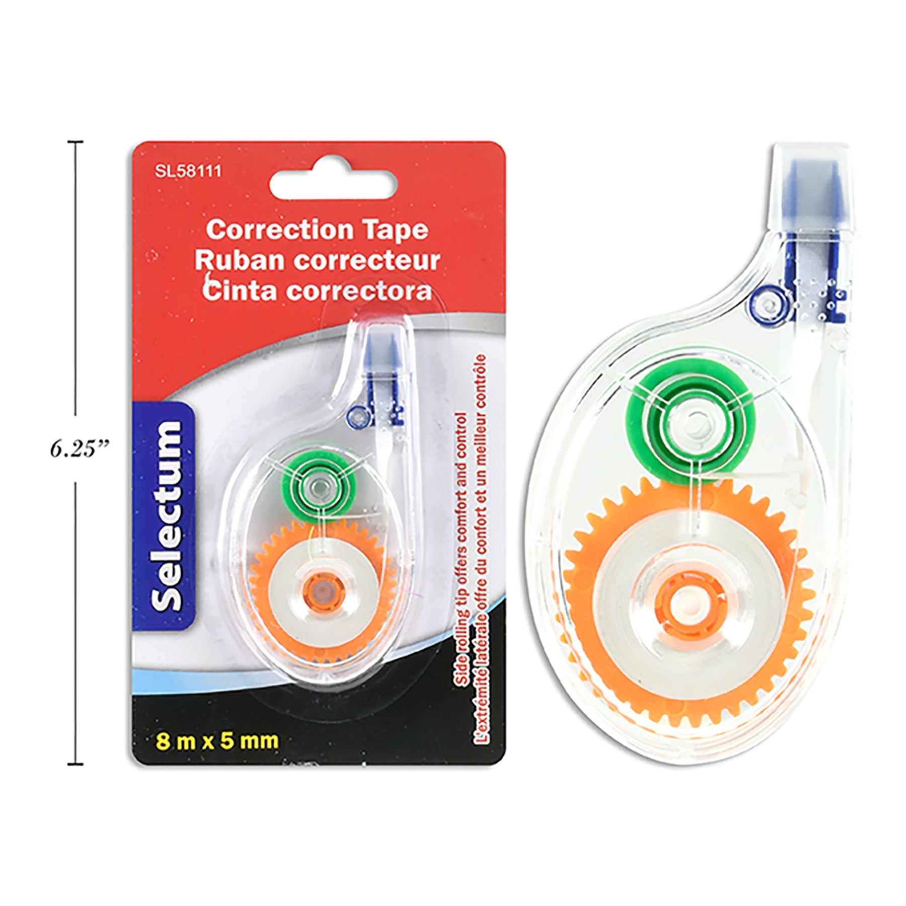 Selectum Correction Roller Tape 0.2x196.8in