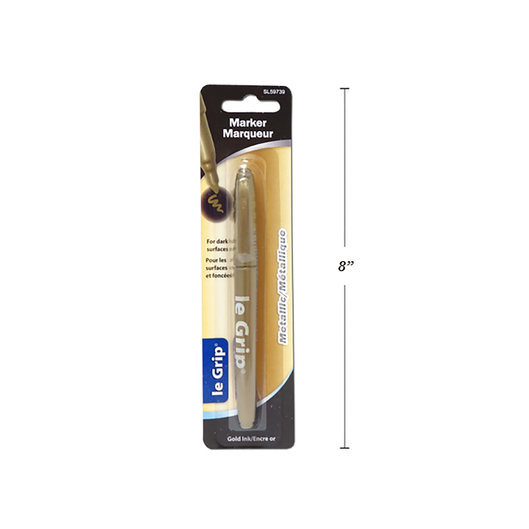 Le Grip Marker Metallic Gold Ink Bullet Point