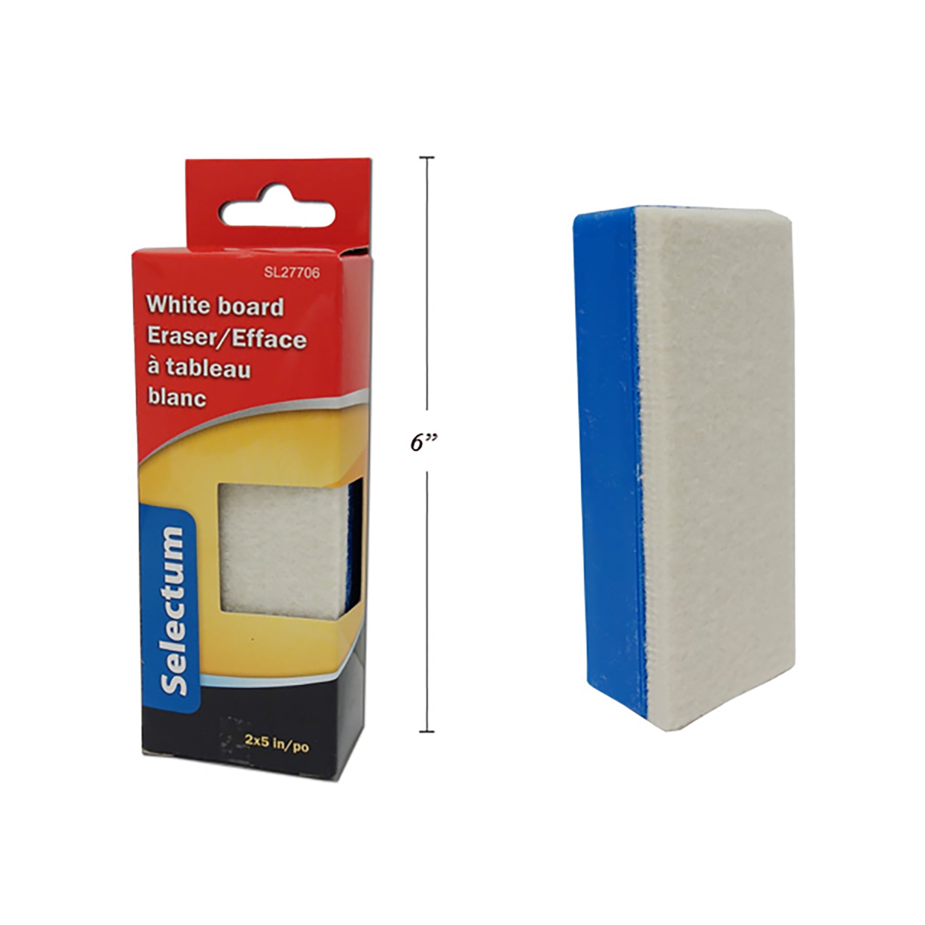 Selectum Whiteboard Eraser 2x5in