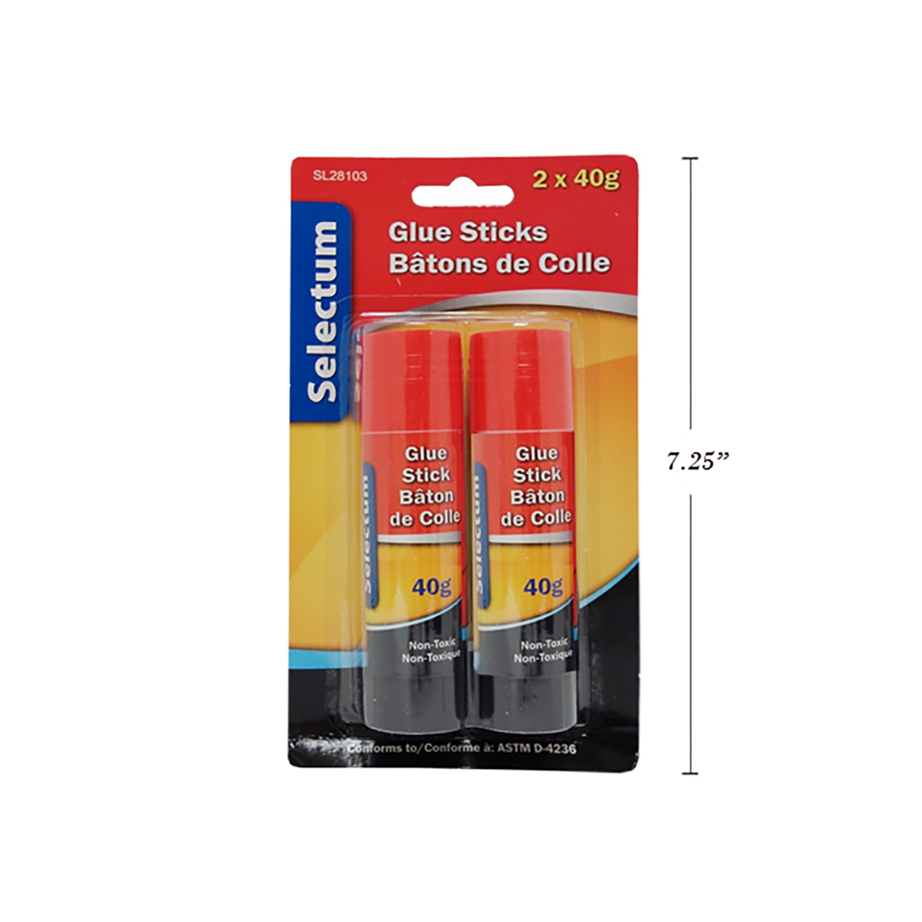 Selectum 2 Glue Sticks 1.4oz each