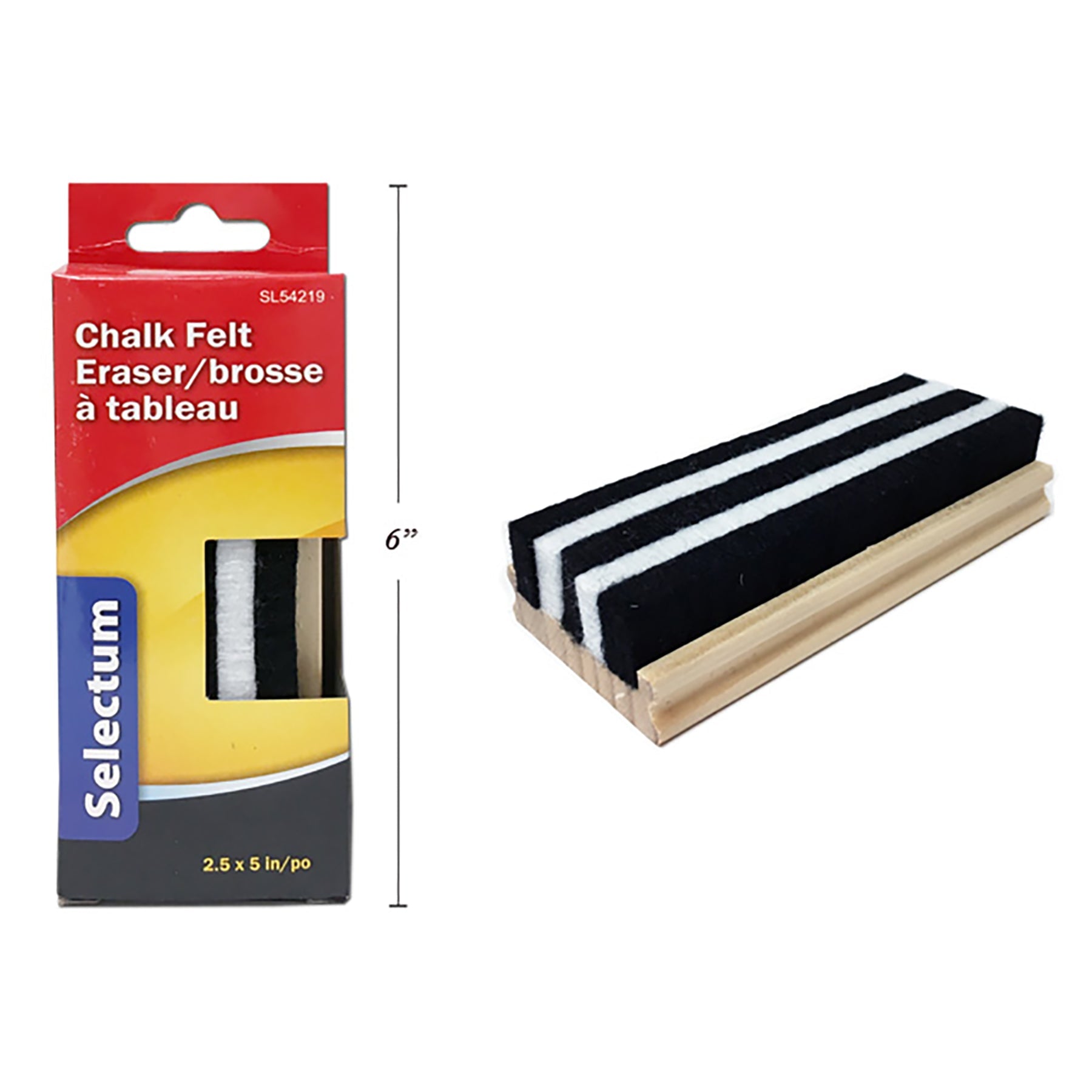 Selectum Chalkboard Eraser Felt 2.5x5in