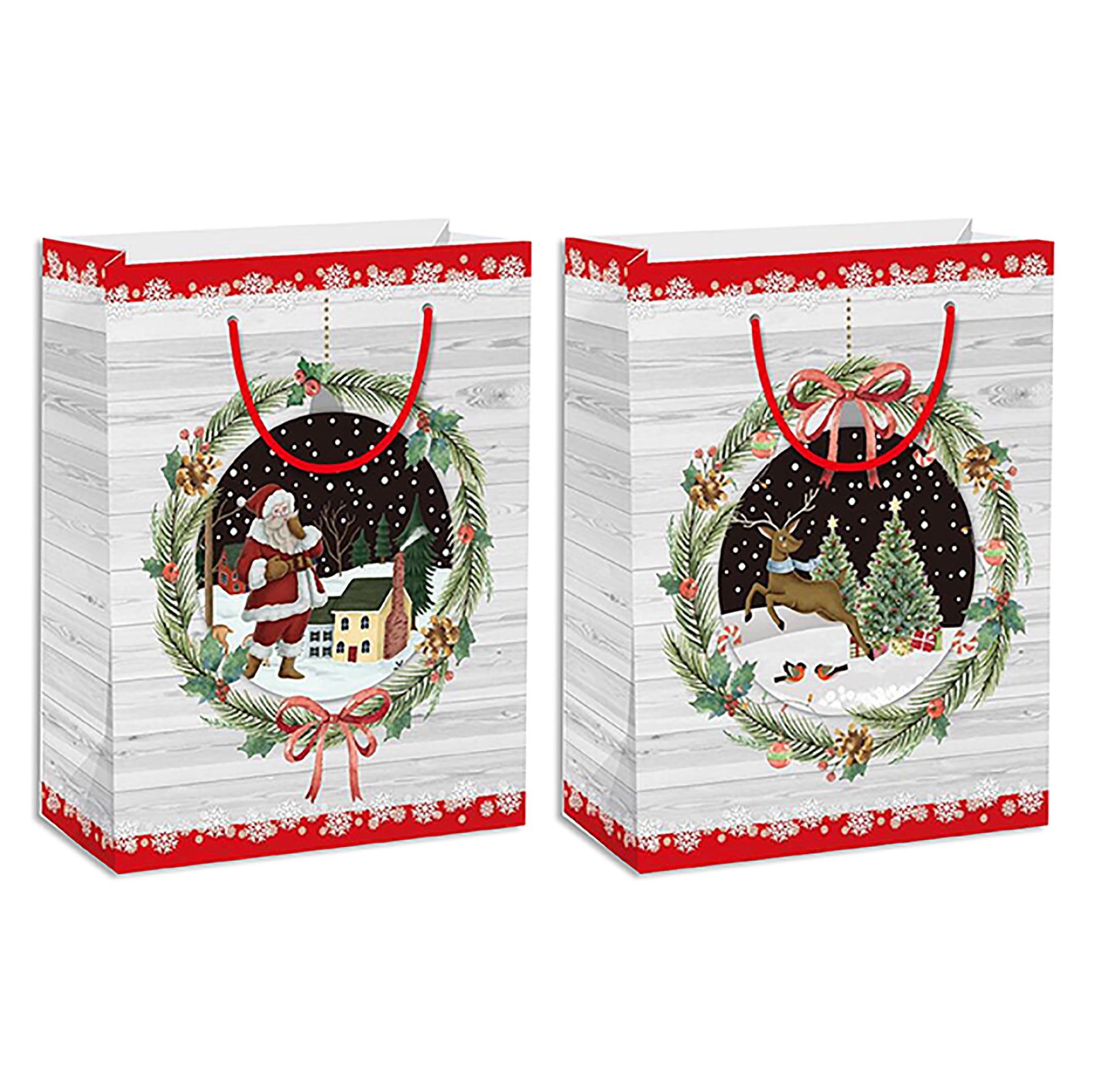 Christmas Super Jumbo Vertical Gloss Finish Gift Bag VRT