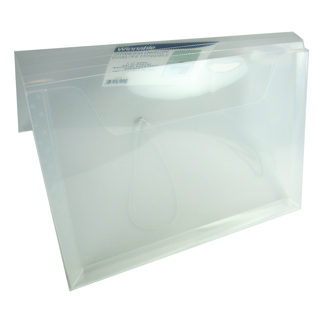 Merangue Expanding Legal Size Envelope 1in to 1.5in Clear Plastic 