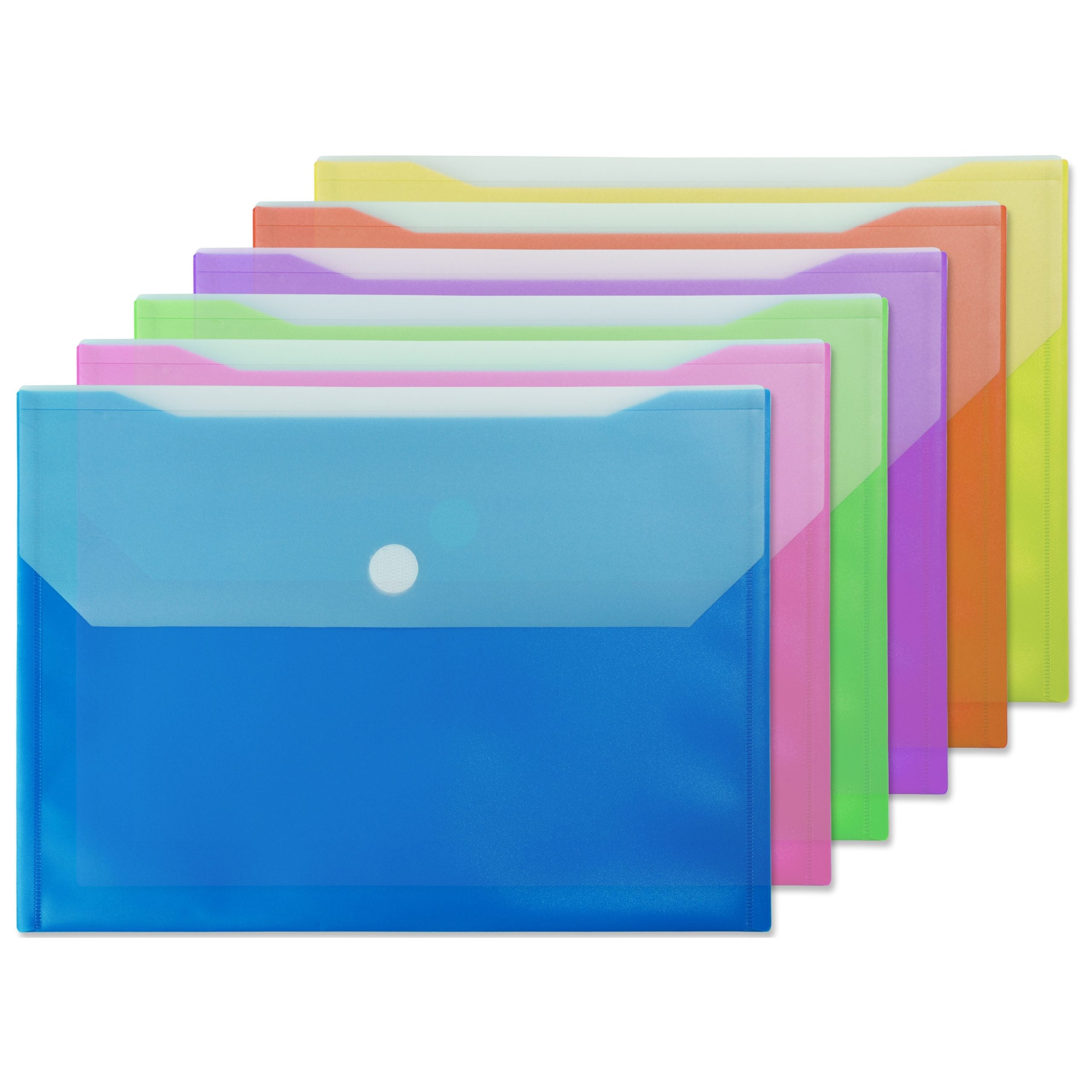 Merangue Poly Snap Letter Size Envelope 2-Pocket VRT 