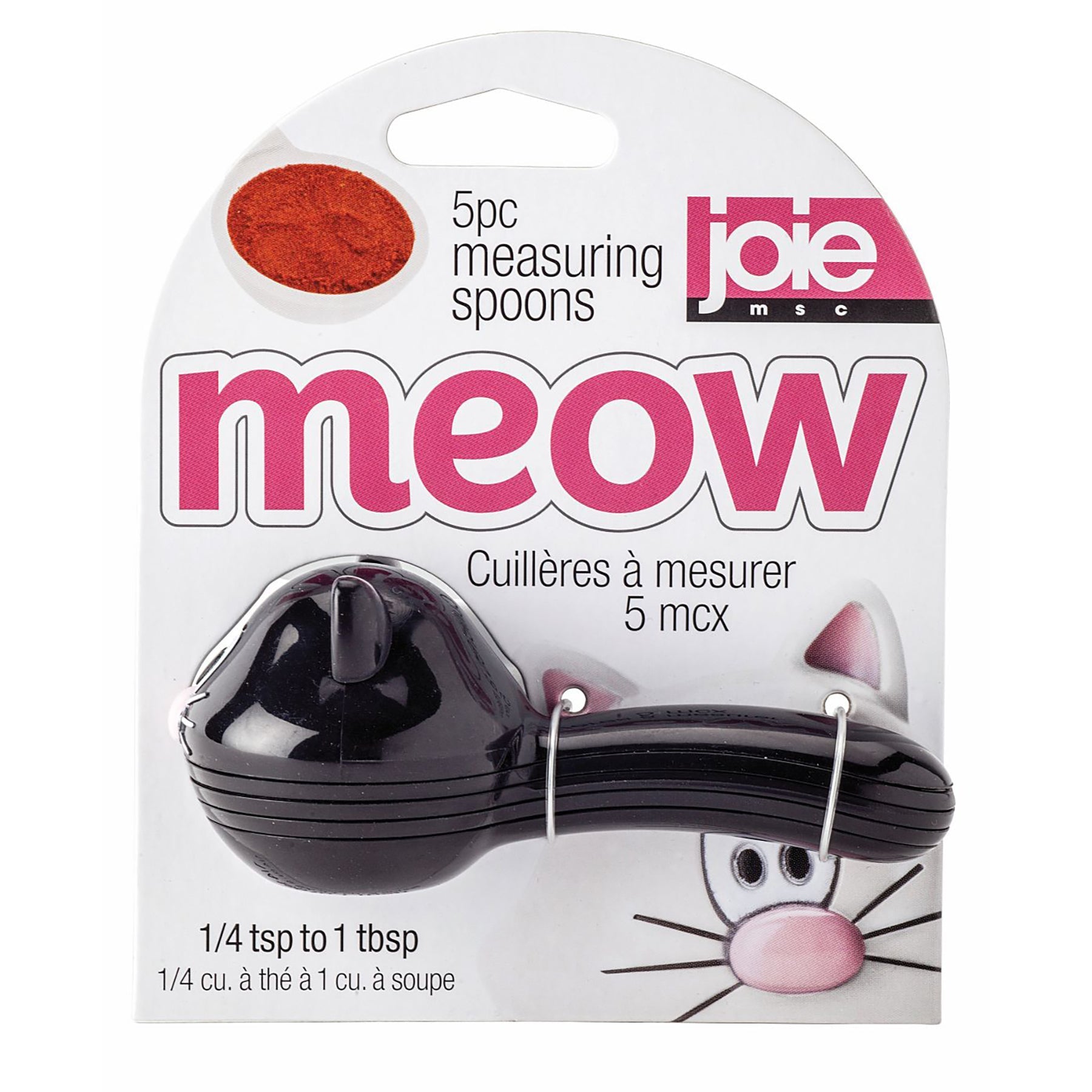 Joie Meow 5pcs Plastic Measuring Spoons Set PBA Free 1/4 to 1 tbsp