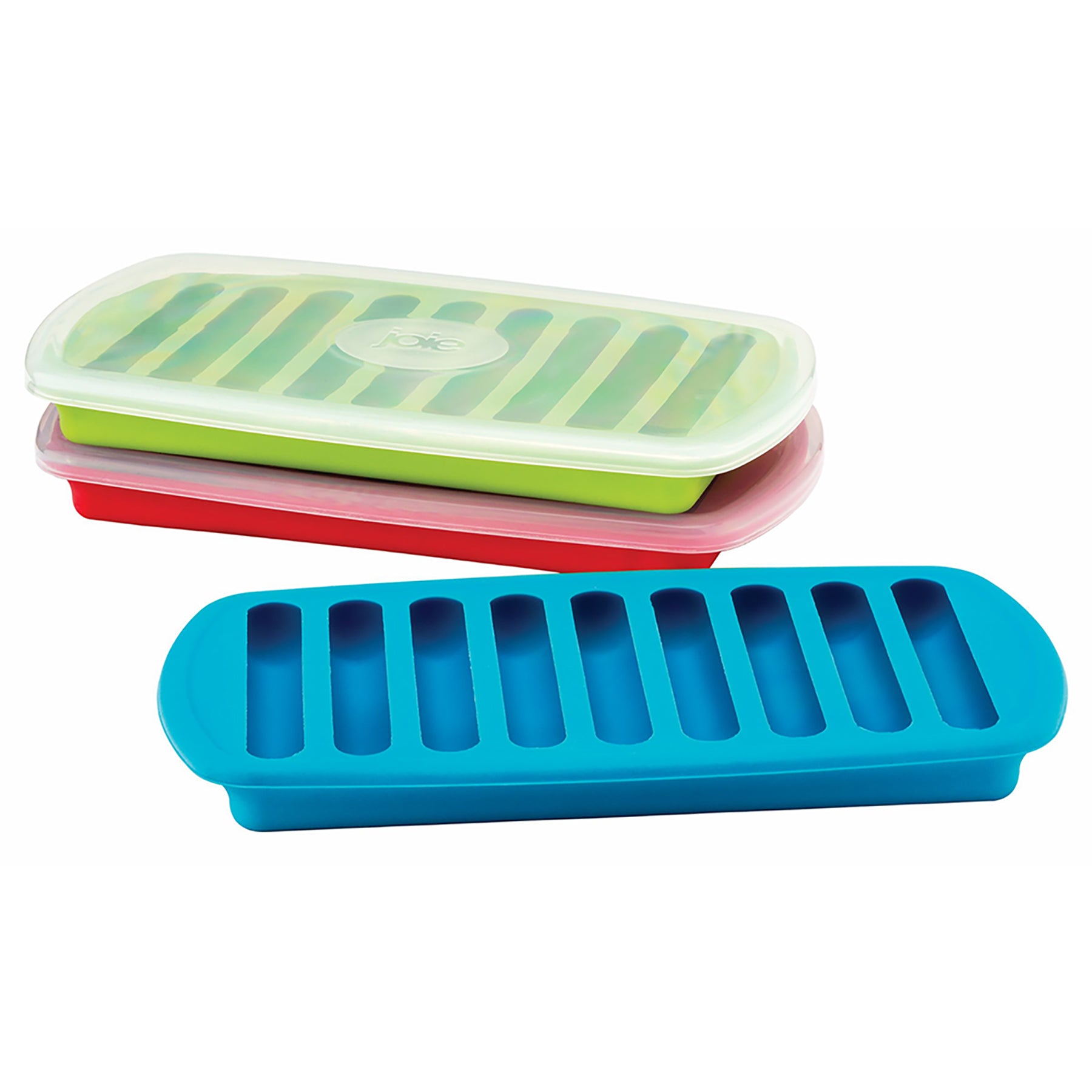 Joie Silicone Ice Stick Tray with Lid 8x4in - Makes 9 Ice Sticks