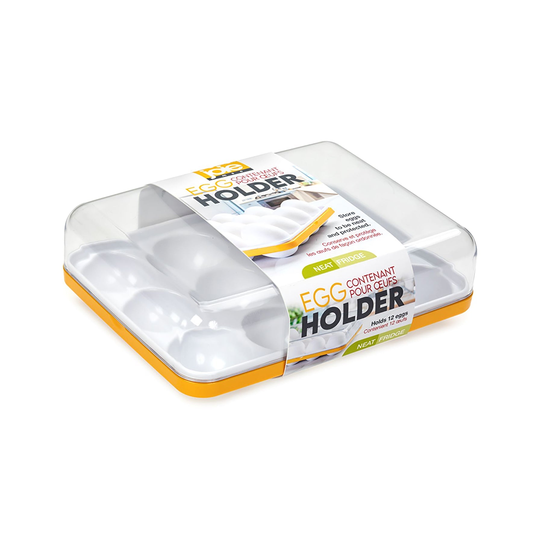 Joie Plastic Egg Holder for 12 Eggs 8.25x6.25x3in