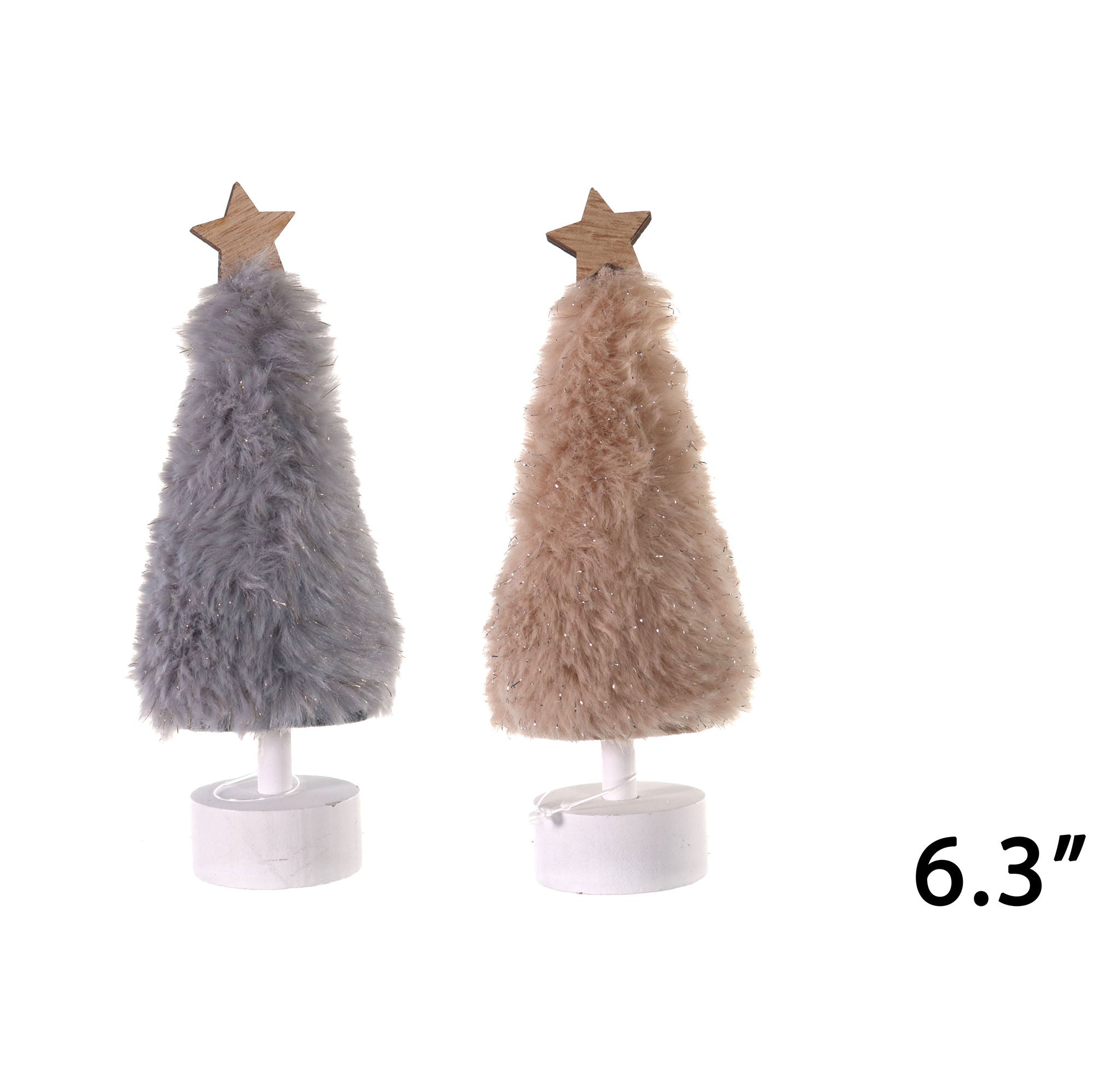 Christmas Furry Tree 6.3in VRT