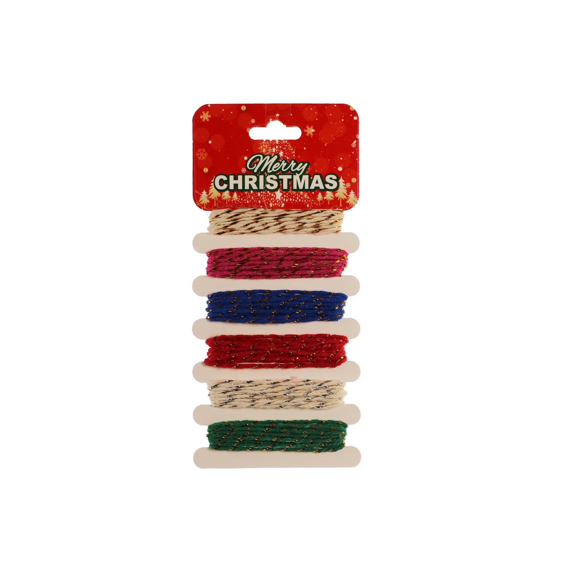 Christmas 6 Different Color Ribbon Card 78.7in each