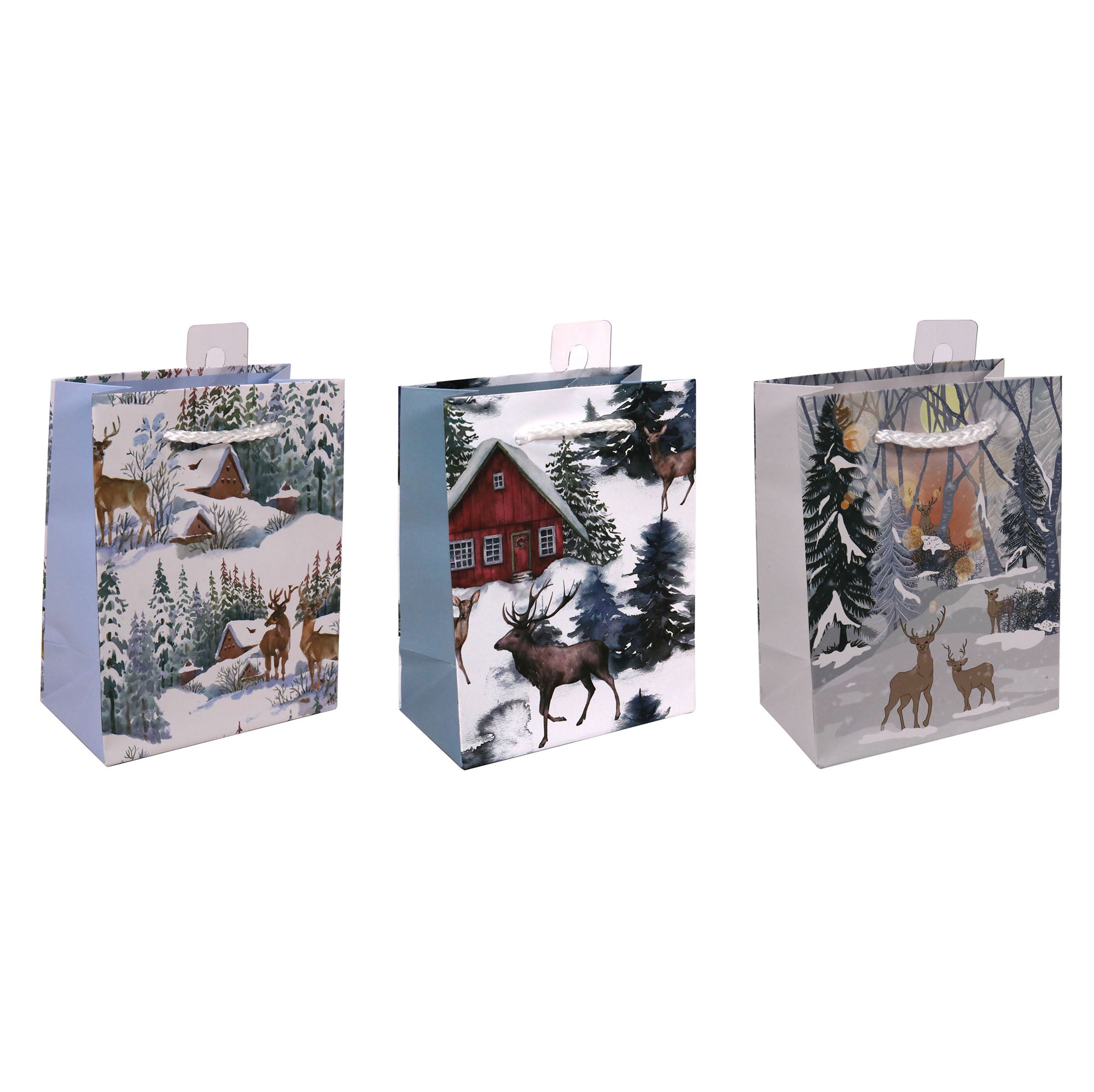 Christmas Small Matte Gift Bag 4.5x2.5x5.7in VRT